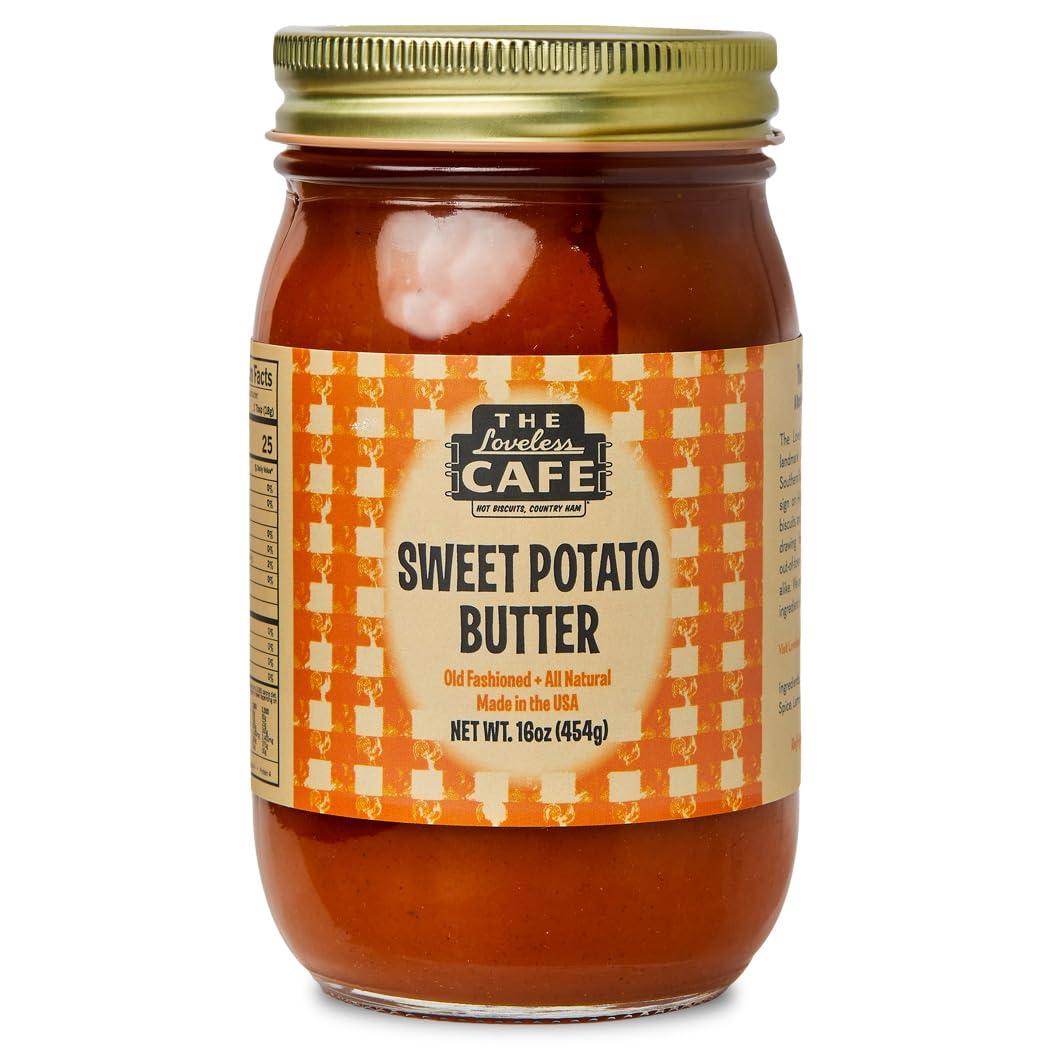 Organic Sweet Potato Butter Spread - Gluten-Free, Vegan & Non-GMO - Perfect for Toast, Pancakes & Baking (12oz Jar)