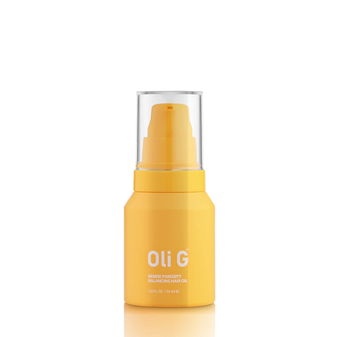 Oli G Renew Porosity Balancing Oil for Curly & Wavy Hair - Hydrating & Frizz Control Hair Treatment for Natural Hair Care - Perfect for Daily Use & Styling
