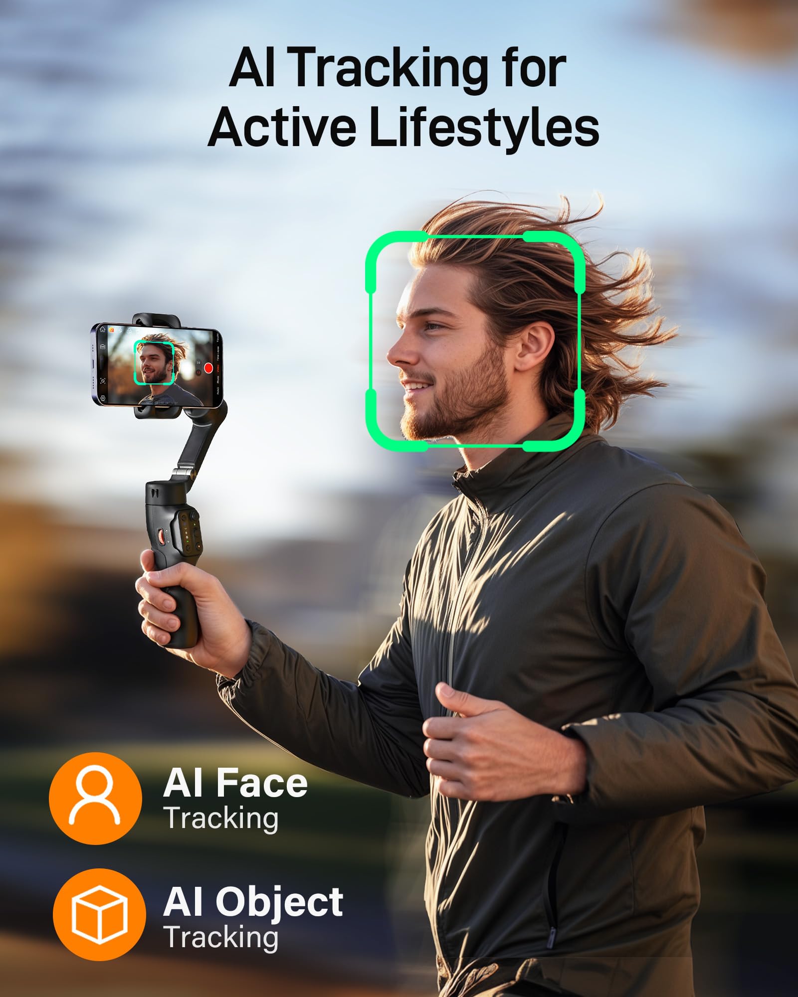 Hohem iSteady X3 SE 3-Axis Gimbal Stabilizer for iPhone & Android Phones - Detachable Remote Control, Foldable & Portable - Perfect for Travel Vlogging, YouTube Videos, TikTok Content Creation & Live Streaming
