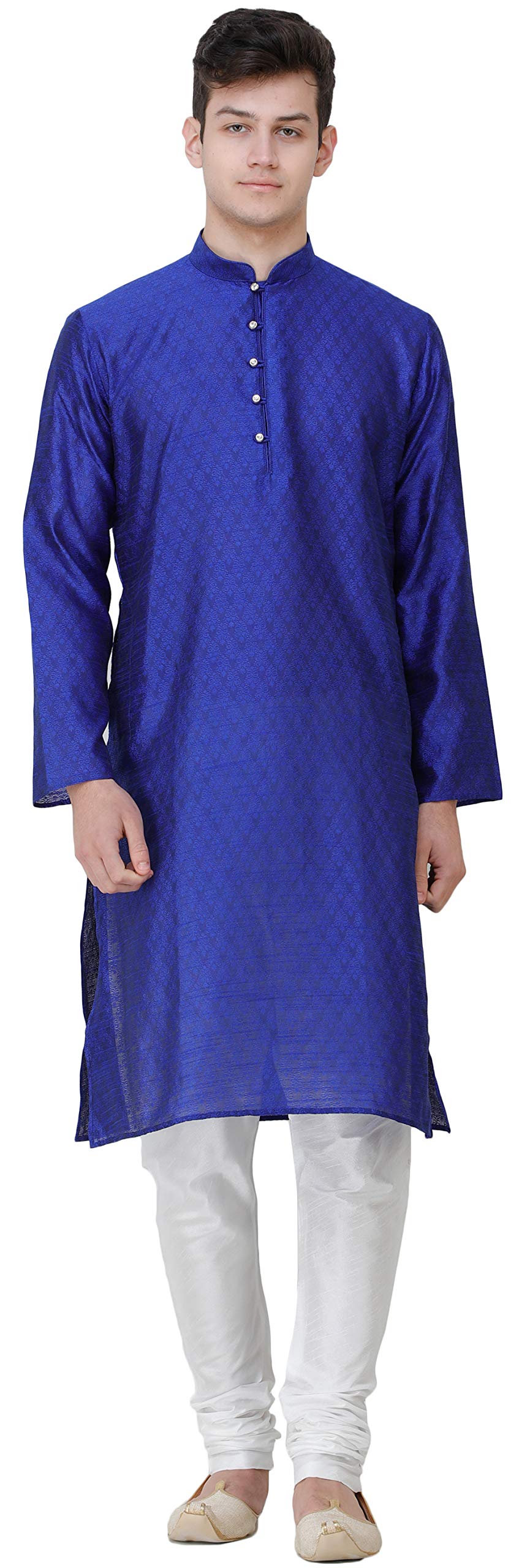 Exotic Indian Wedding Kurta Pajama Set for Men - Elegant Jacquard Woven Booti Design | Perfect for Festivals, Ceremonies & Special Occasions