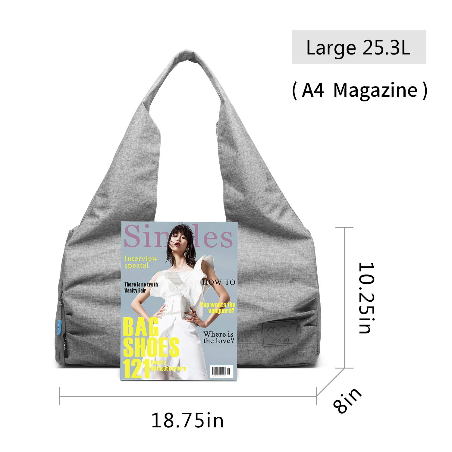Premium Yoga Gym Bag for Women - Waterproof Travel Duffel with Shoe Compartment & Wet/Dry Pockets - Perfect for Workouts, Yoga Classes & Gym Essentials Storage