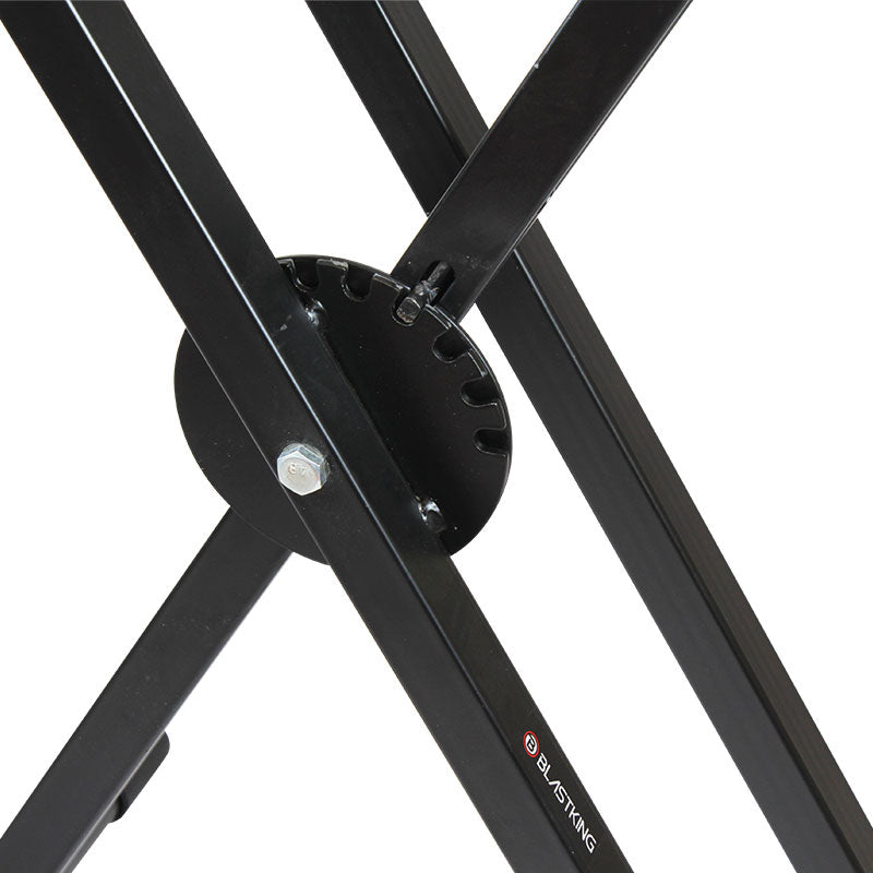 Blastking SPS120KS Pro Double X Keyboard Stand - Heavy Duty Adjustable for Live Performances & Studio Use