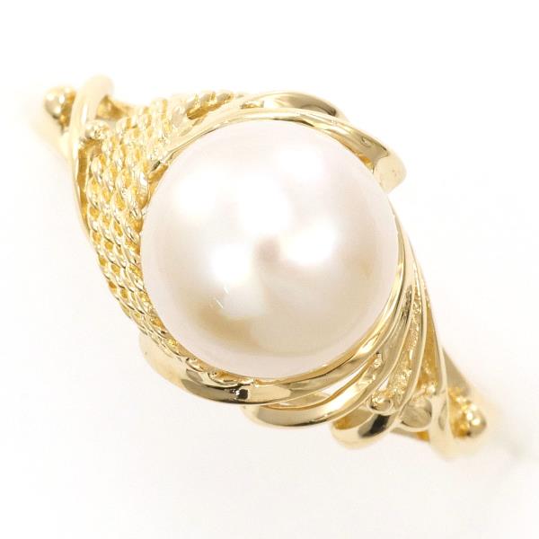 18K Yellow Gold Pearl Ring for Women - Elegant Pearl Jewelry for Wedding, Engagement & Special Occasions
