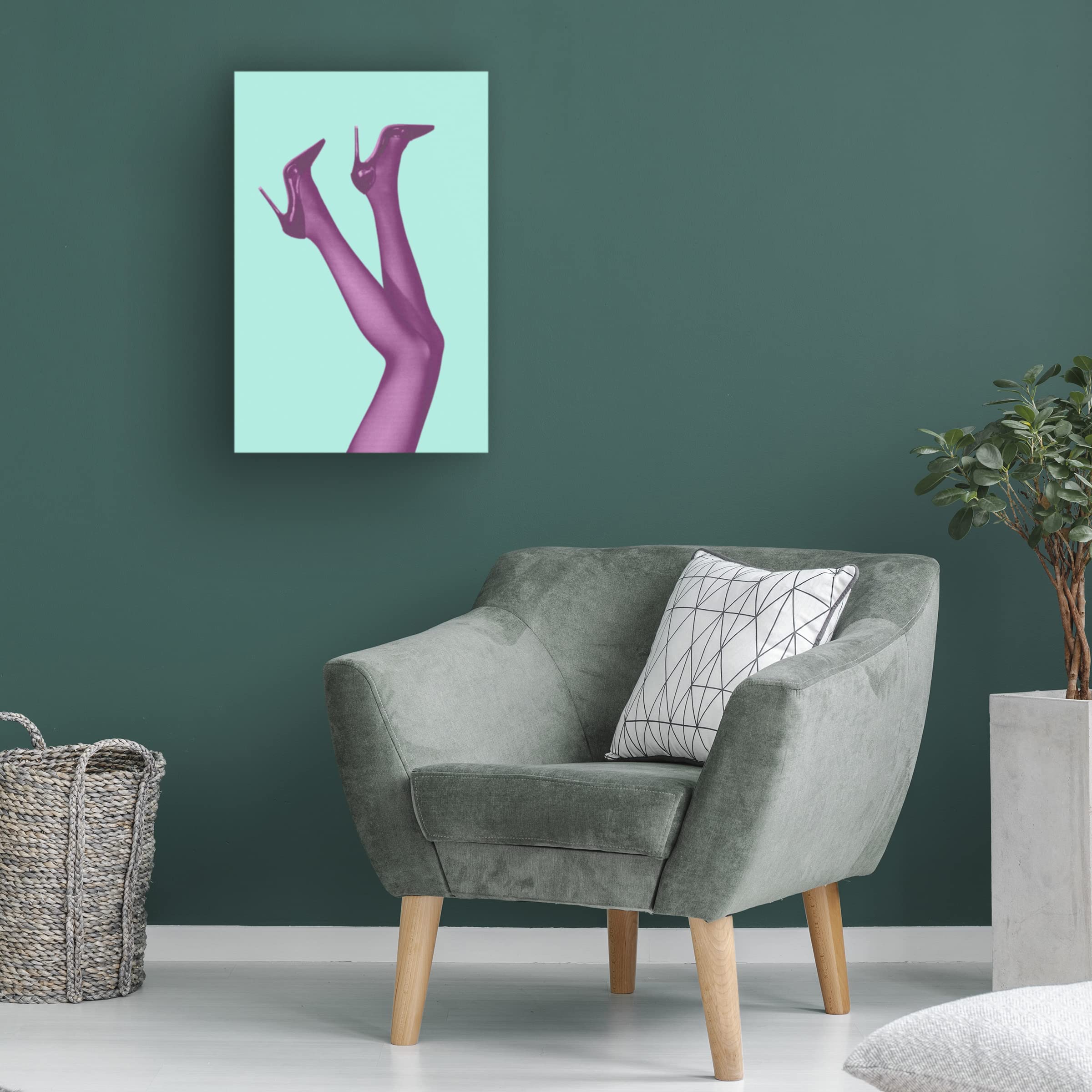 Trademark Fine Art 'Kick Up Your Heels 06' Canvas Wall Art Print by 1x Studio III - Modern Home Decor for Living Room, Bedroom & Office