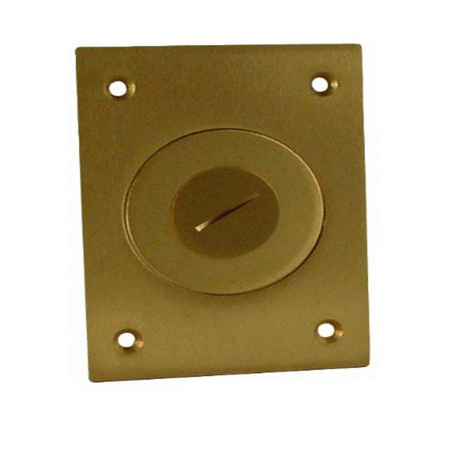 Hubbell-Raco 6291 1-Gang Rectangular Floor Box Cover with Threaded Plug | Durable Electrical Cover for Commercial & Residential Use | Ideal for Office Buildings, Retail Stores & Home Theaters