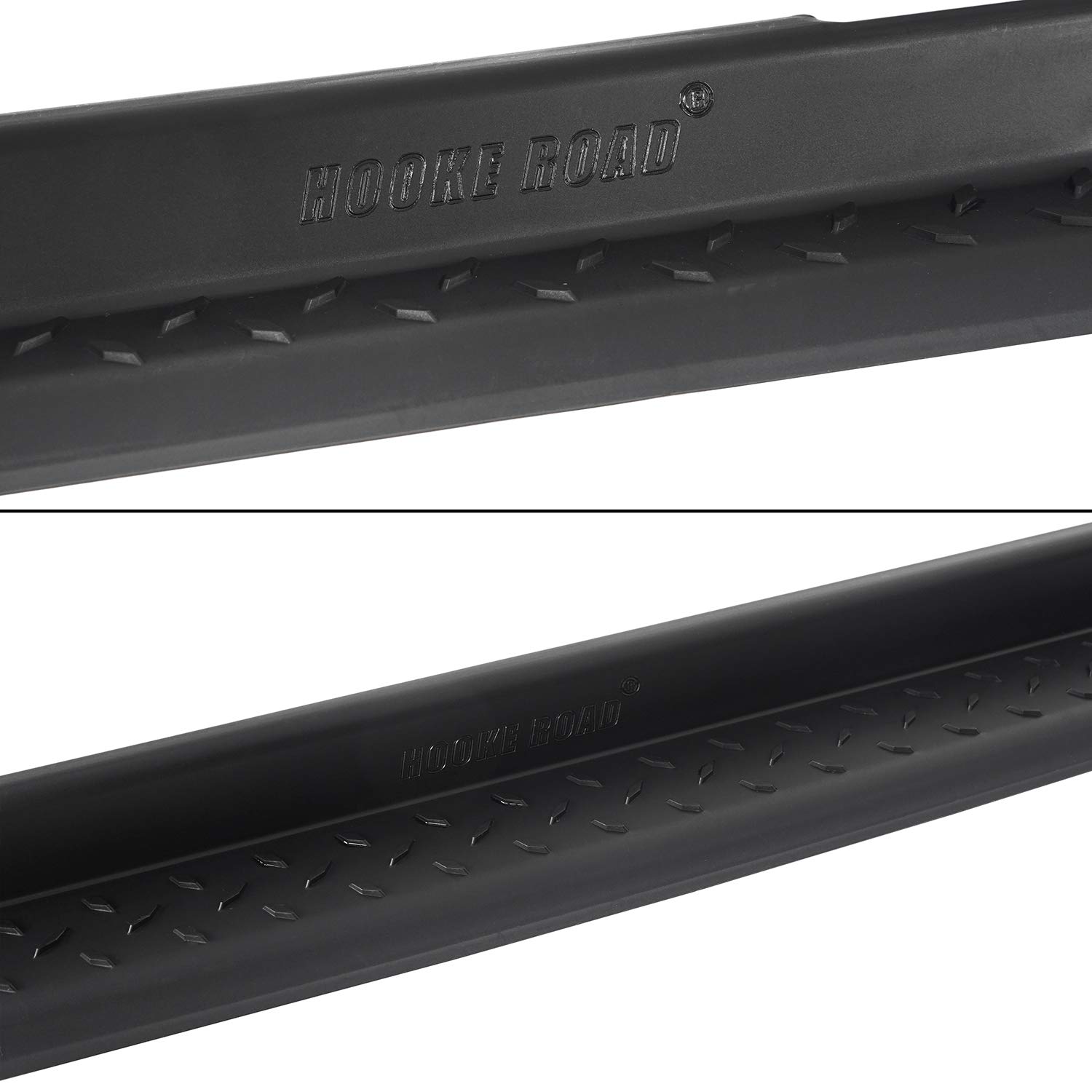 Hooke Road Wrangler JK Door Sill Entry Guard Black Thresholds Kit - Compatible with Jeep JK Wrangler Unlimited 4-Door 2007-2018 Models - Durable Protection Against Scratches & Dents for Off-Road Adventures & Daily Driving