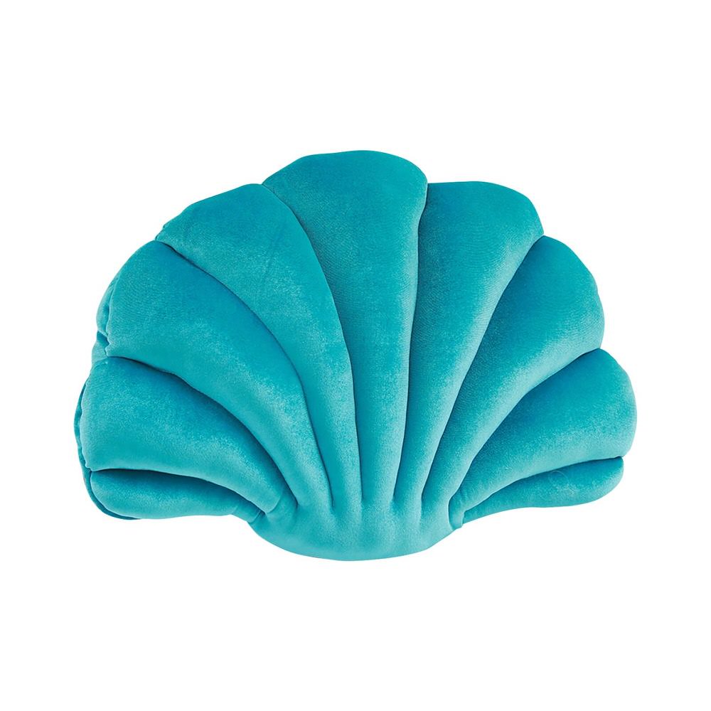 Luxury Sea Shell Velvet Throw Pillow - Soft Decorative Cushion for Sofa, Bed & Home Decor - Perfect for Coastal & Boho Style Living Rooms