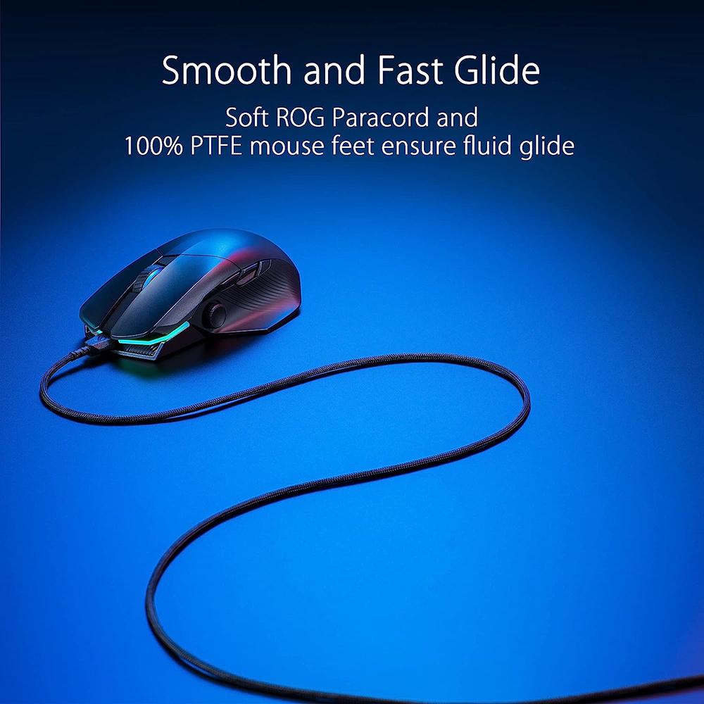 ASUS ROG Chakram X Wireless Gaming Mouse - 16,000 DPI, Bluetooth & 2.4GHz, Ergonomic Design for PC Gamers - Perfect for FPS, MOBA & Esports Tournaments