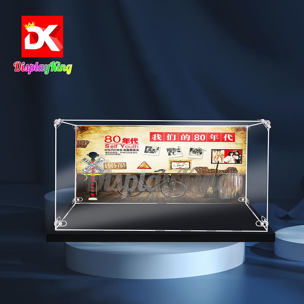 Nintendo Entertainment System Acrylic Display Case with Screw - Protective Cover for NES 71374 Model (Theme Background Included) | US Stock | Perfect for Collectors & Home Decor
