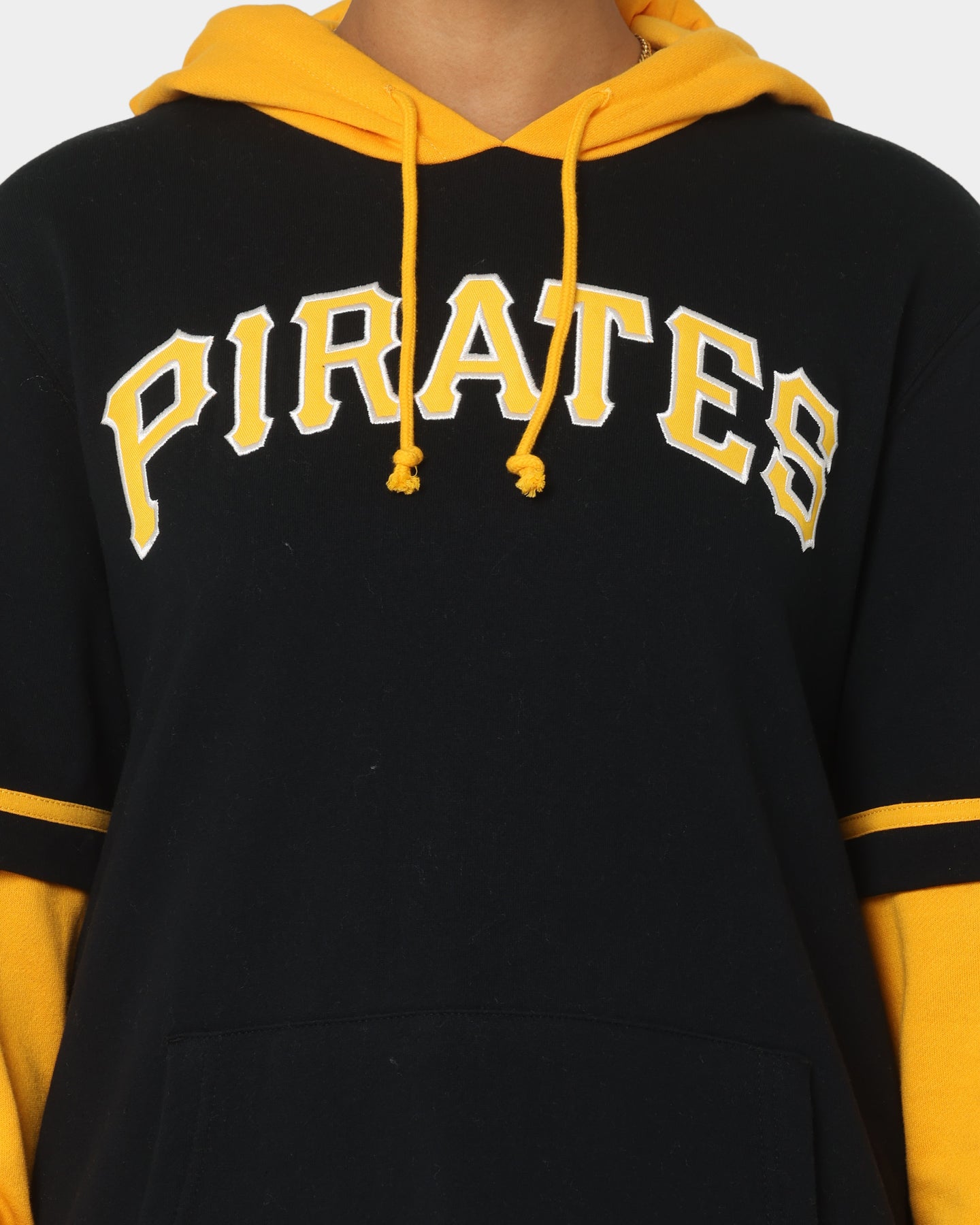 47 Brand Pittsburgh Pirates Shortstop Hoodie - Jet Black - Men's Baseball Hooded Sweatshirt for Casual Wear & Game Day Outfits