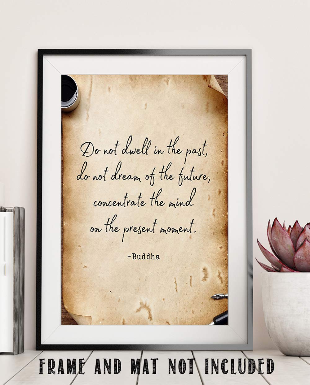 Buddha Quote 11x14 Gallery Art Print - Inspirational Wall Art for Office & Home Decor - Motivational Poster for Women's Workspace - Perfect for Office, Study Room & Meditation Space