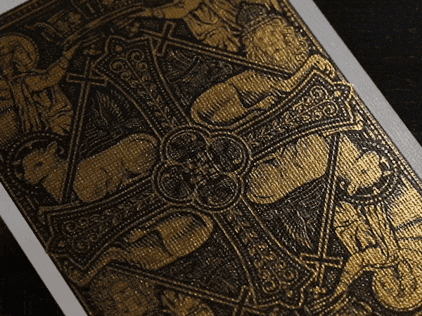 Premium Golden Grace Foiled Edition Cross Playing Cards - Elegant Poker Deck for Magic Tricks, Card Games & Collectibles (Ideal for Parties, Gifts & Cardistry)