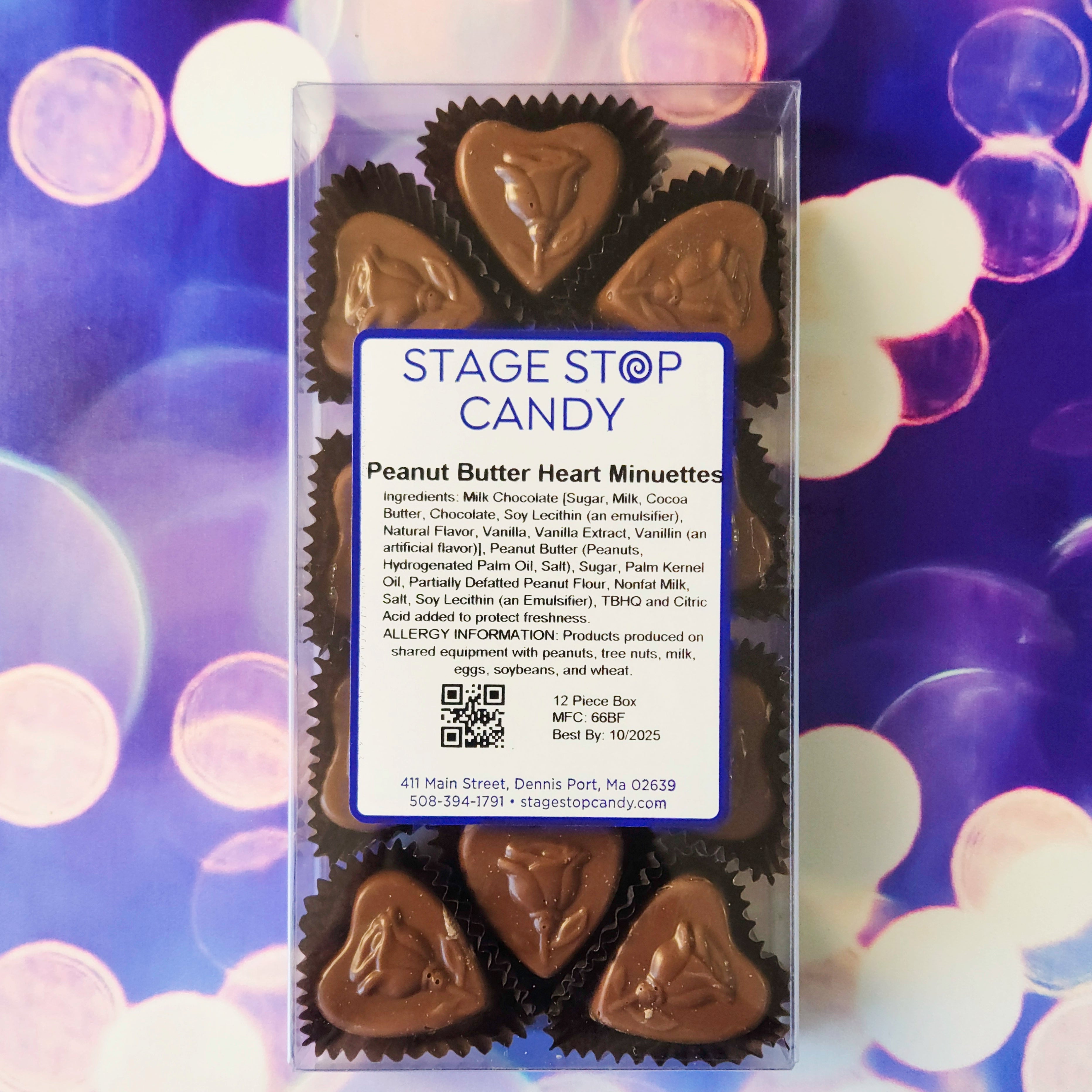Valentine's Day Peanut Butter Mini Cookies - Sweet Heart-Shaped Treats for Romantic Gifts, Date Nights & Holiday Parties