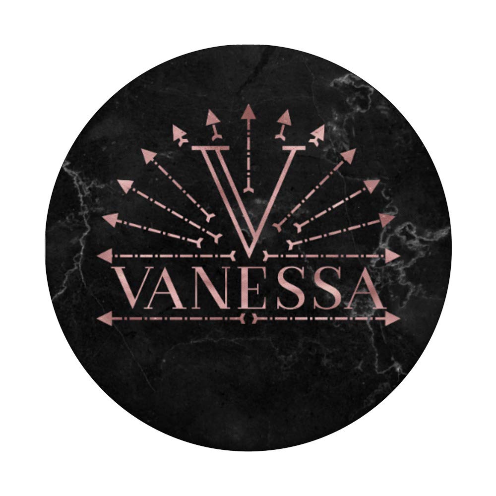 Vanessa Rose Pink Boho Arrows Monogram Letter V Necklace - Perfect for Boho Fashion, Layering & Personalized Gifts