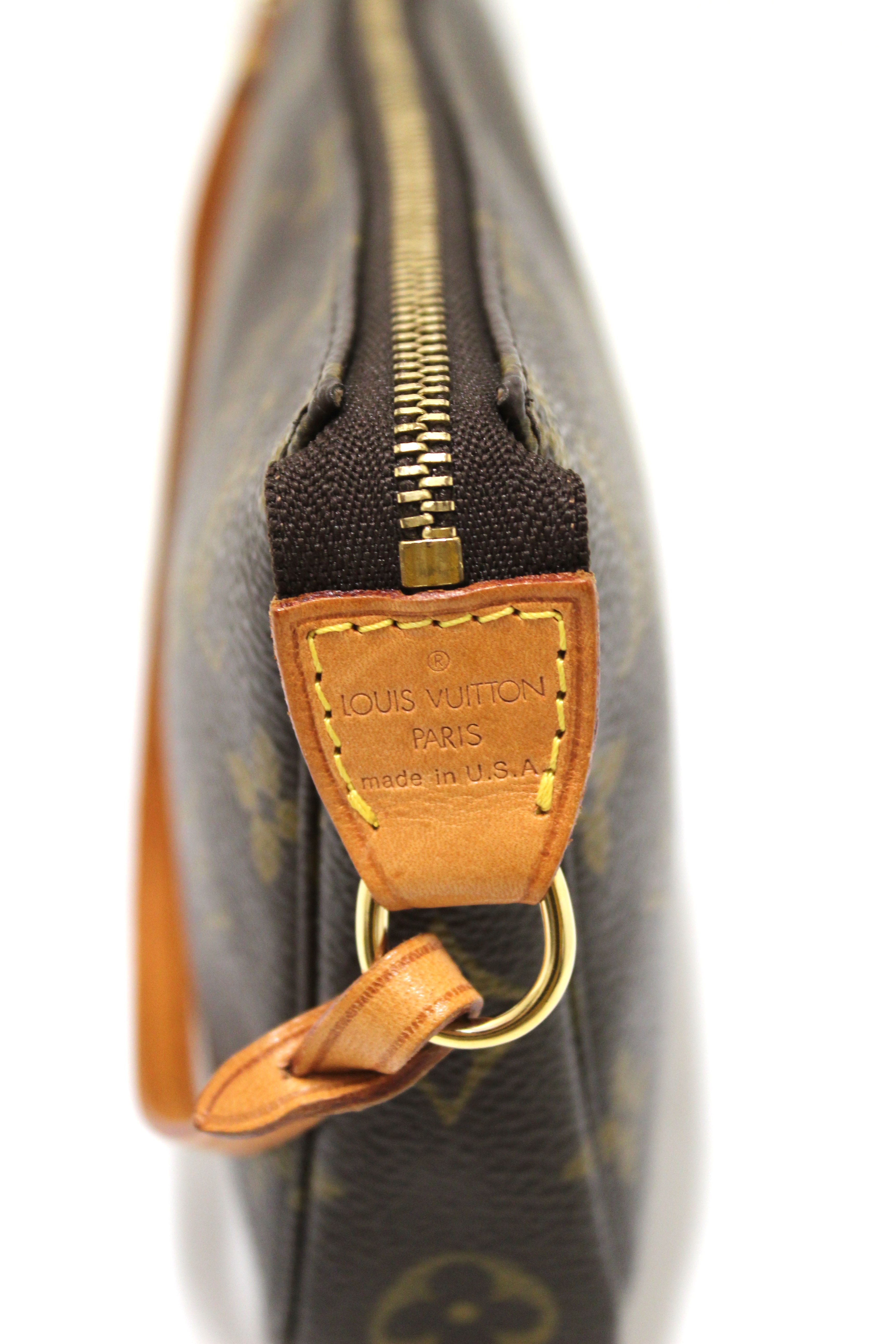 Authentic Louis Vuitton Monogram Pochette Accessories Bag - Luxury Crossbody Clutch for Women, Perfect for Parties, Date Nights & Everyday Use