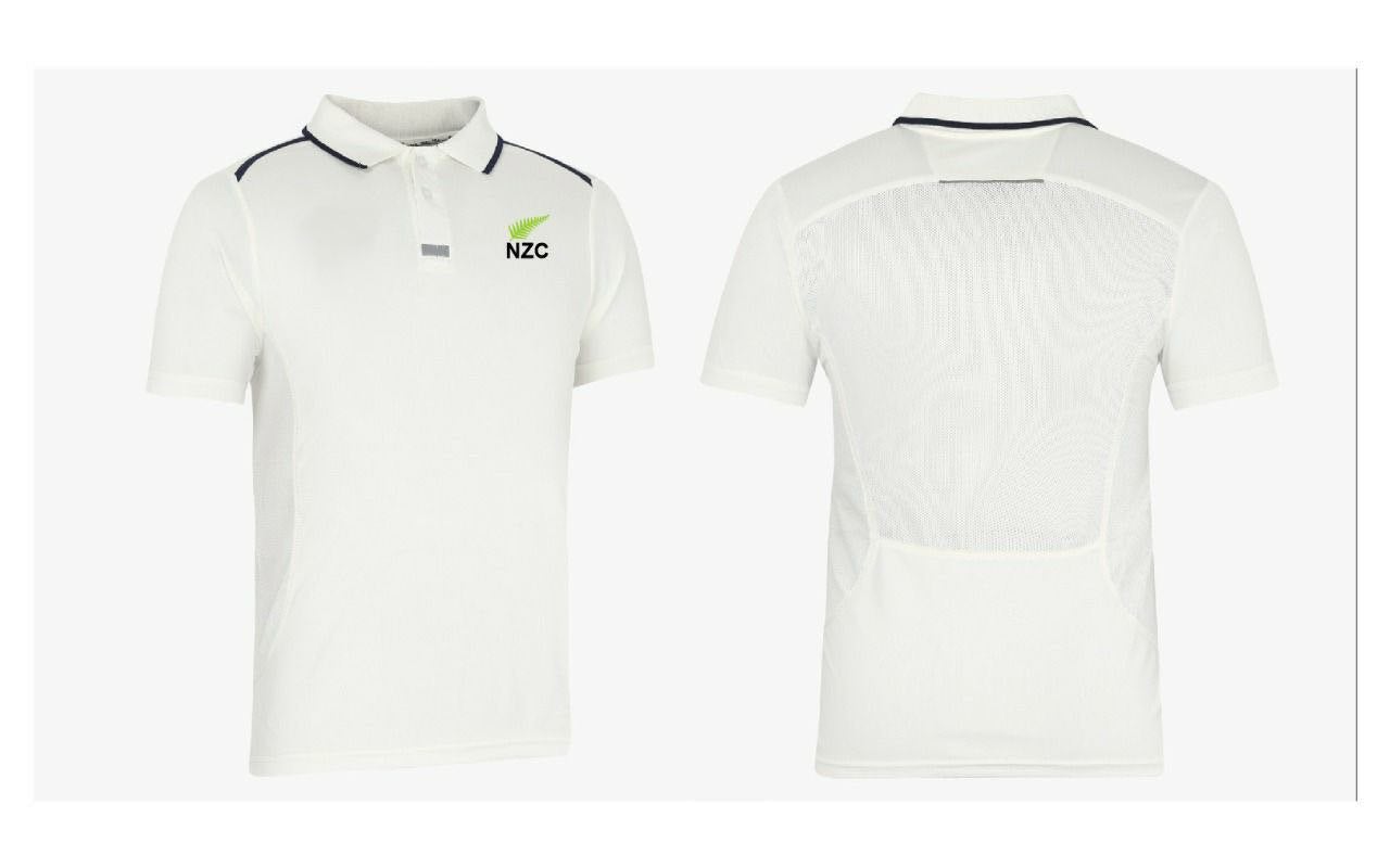 NZC Alpha White Cricket T-Shirt & Pants Set - Breathable Performance Wear for Cricket Practice & Matches
