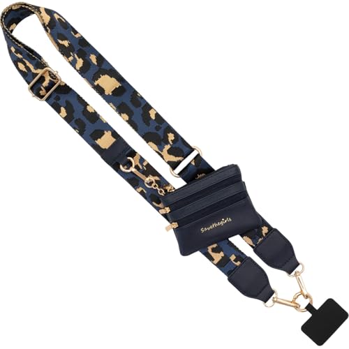 Leopard - Navy/Brown - Navy Pouch