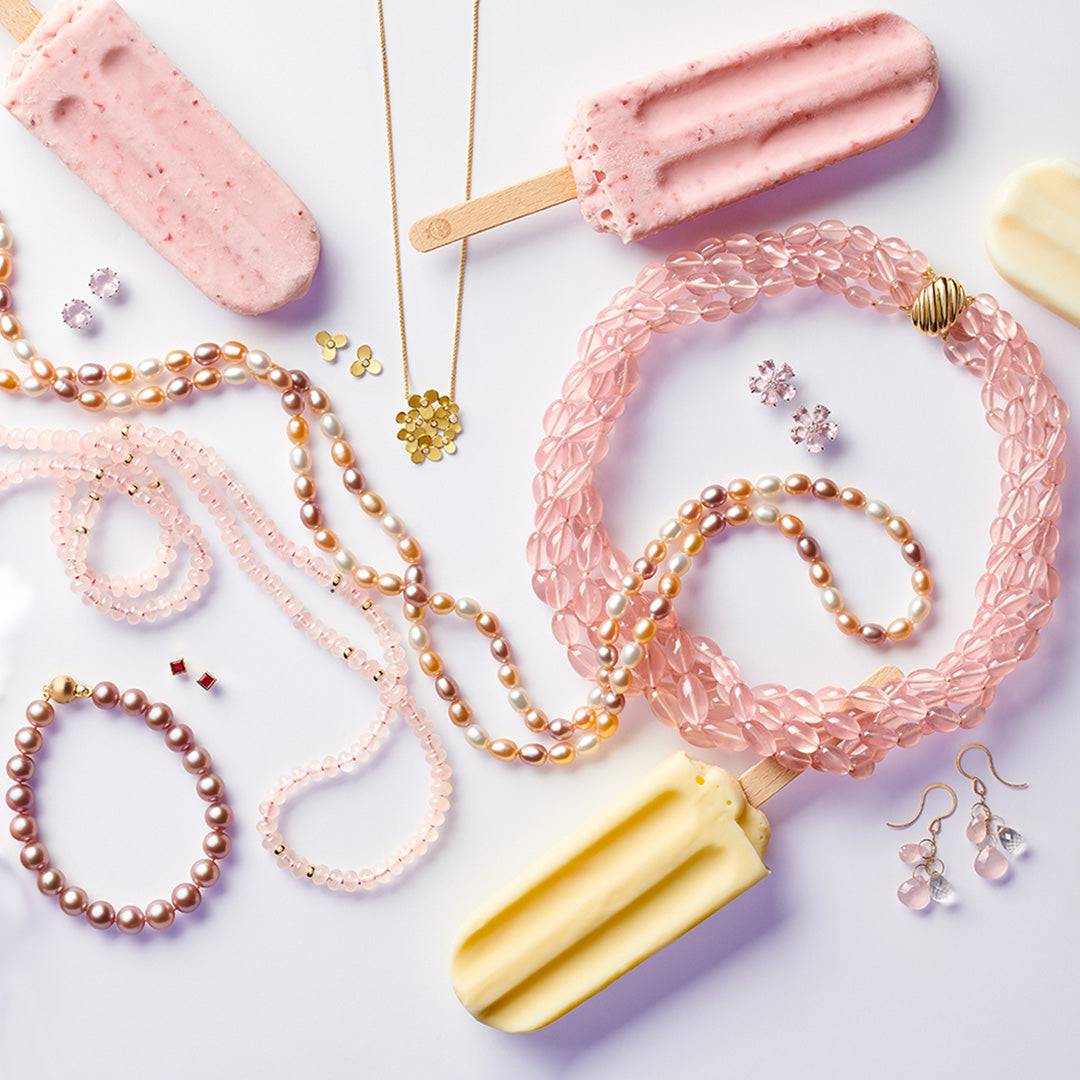 Rose Quartz Five Strand Twist Necklace - Healing Crystal Jewelry for Women, Chakra Balancing & Spiritual Energy - Perfect for Meditation, Yoga & Everyday Wear