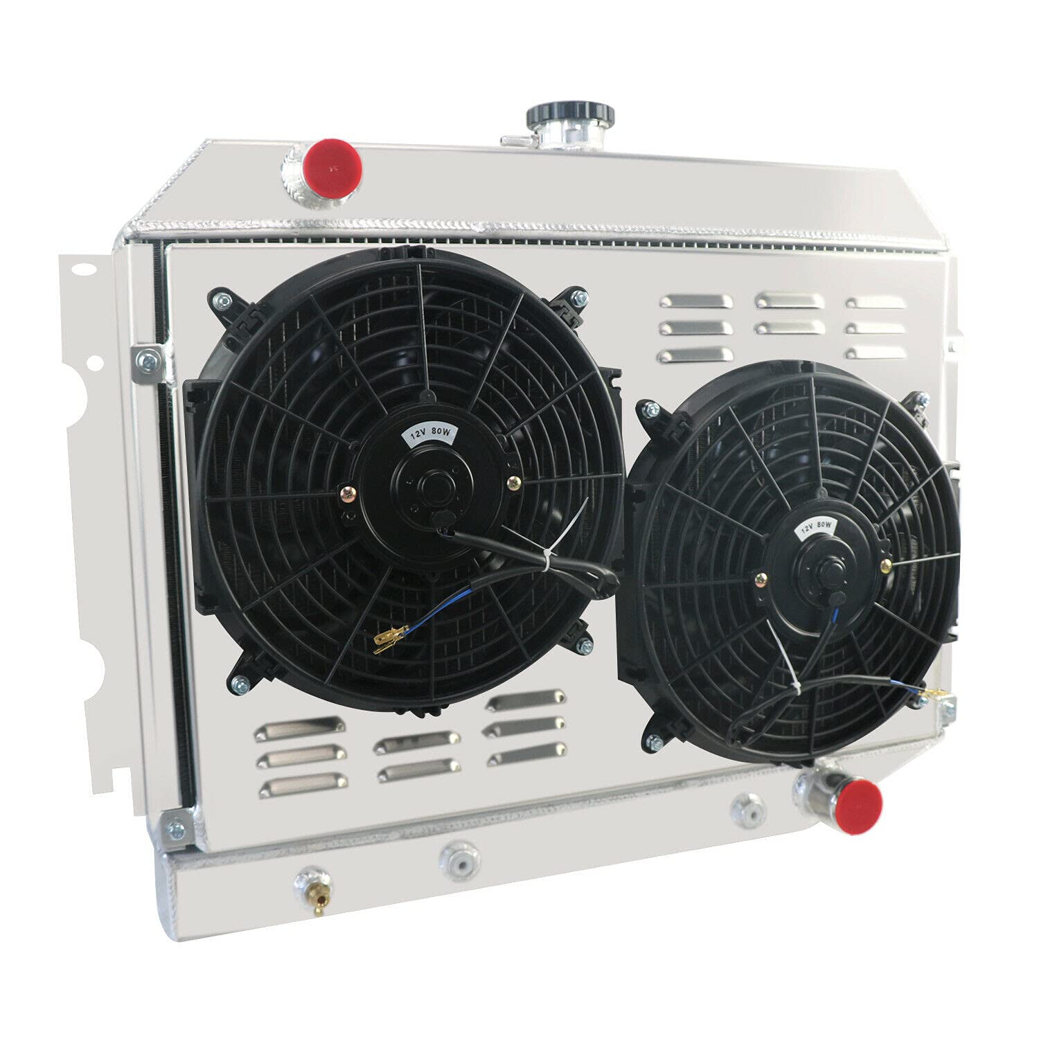 3 Row Aluminum Radiator Shroud Fan for 1968-1974 Dodge Mopar Charger Small Block 26