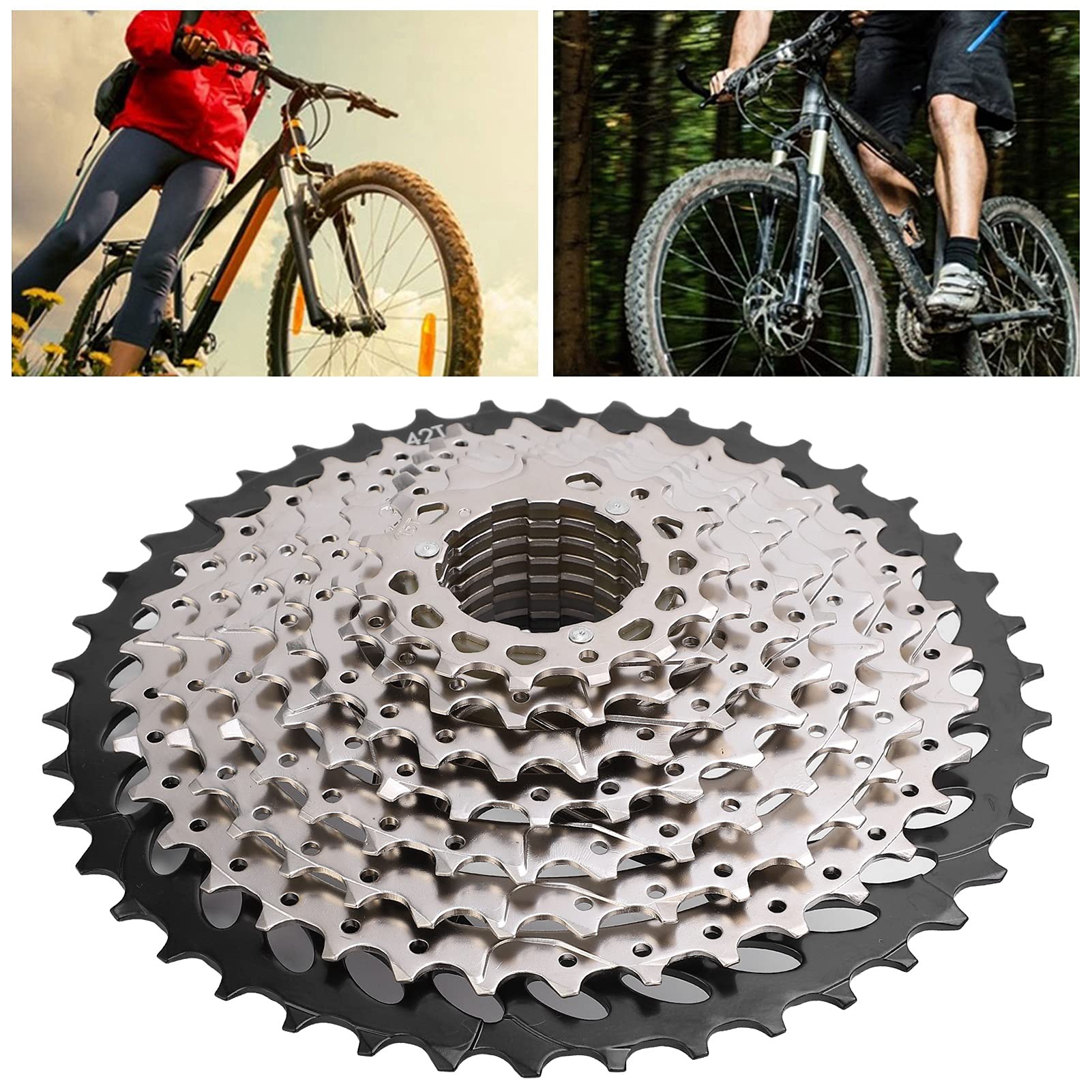 10-Speed Bicycle Freewheel - Durable Impact Resistant MTB/Road Bike Cassette - Easy Installation for Smooth Riding | Perfect for Mountain Biking & Commuting