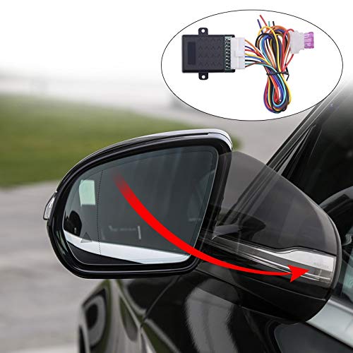 Universal 12V Car Side Mirror Folding System Kit - Auto Power Retractable Side Mirrors for Most Vehicles | Enhance Safety & Style | Perfect for Tight Parking, Car Washes & Night Driving