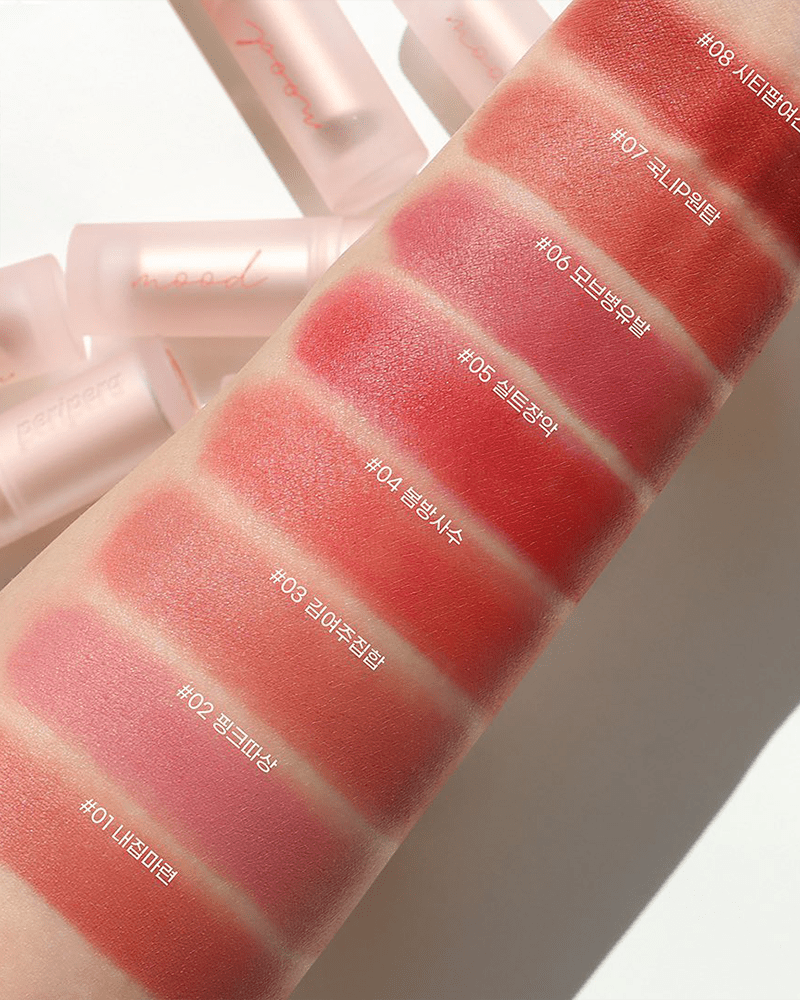 Peripera Ink Mood Matte Stick - Long Lasting Vegan Lipstick, Moisturizing & Non-Drying, Matte Finish Lip Color for Everyday Wear, Date Night & Office Makeup
