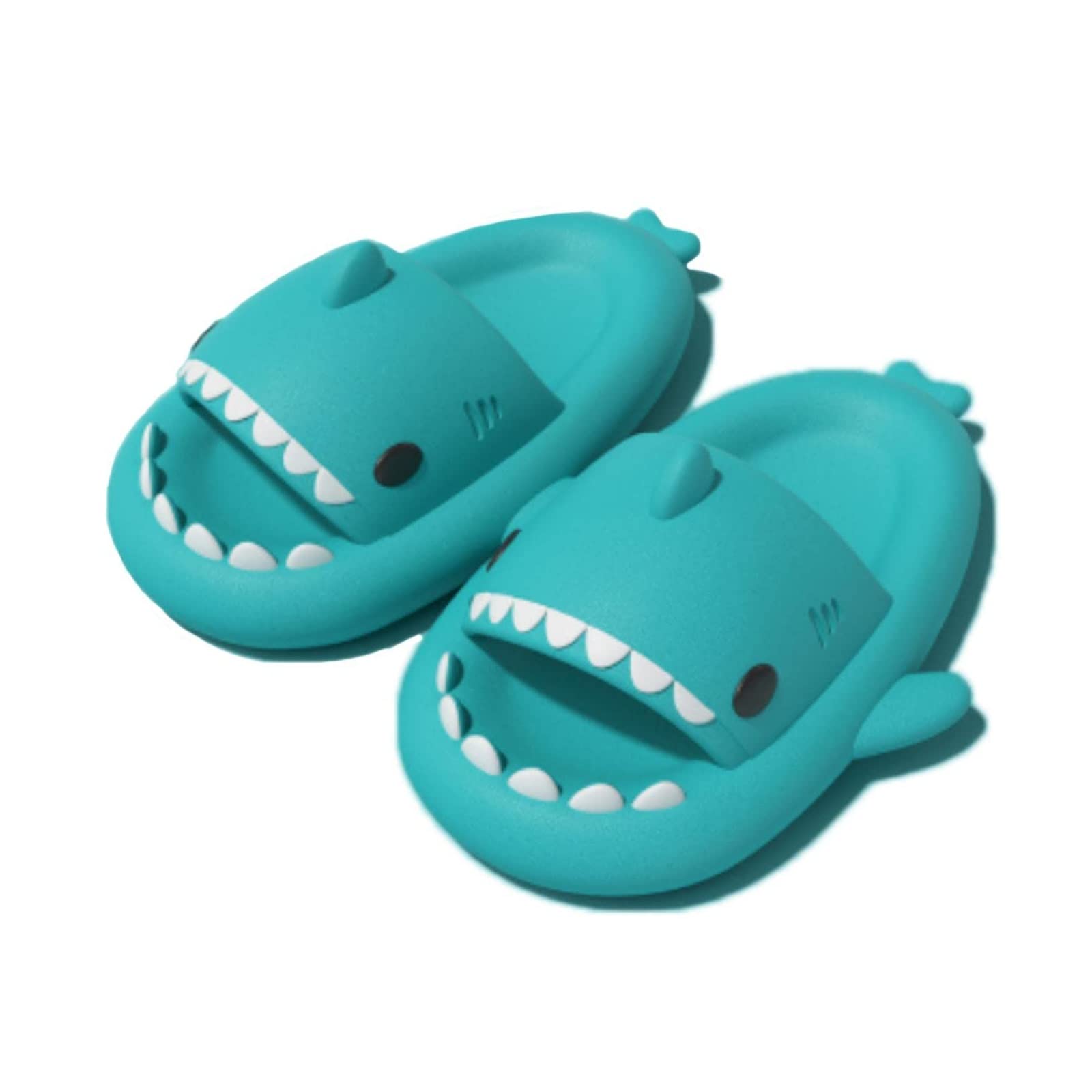 Anti-Slip Shark Slippers for Women & Men - Lightweight Open-Toe Slides with Comfortable Sole - Perfect for Shower, Beach, and Casual Wear