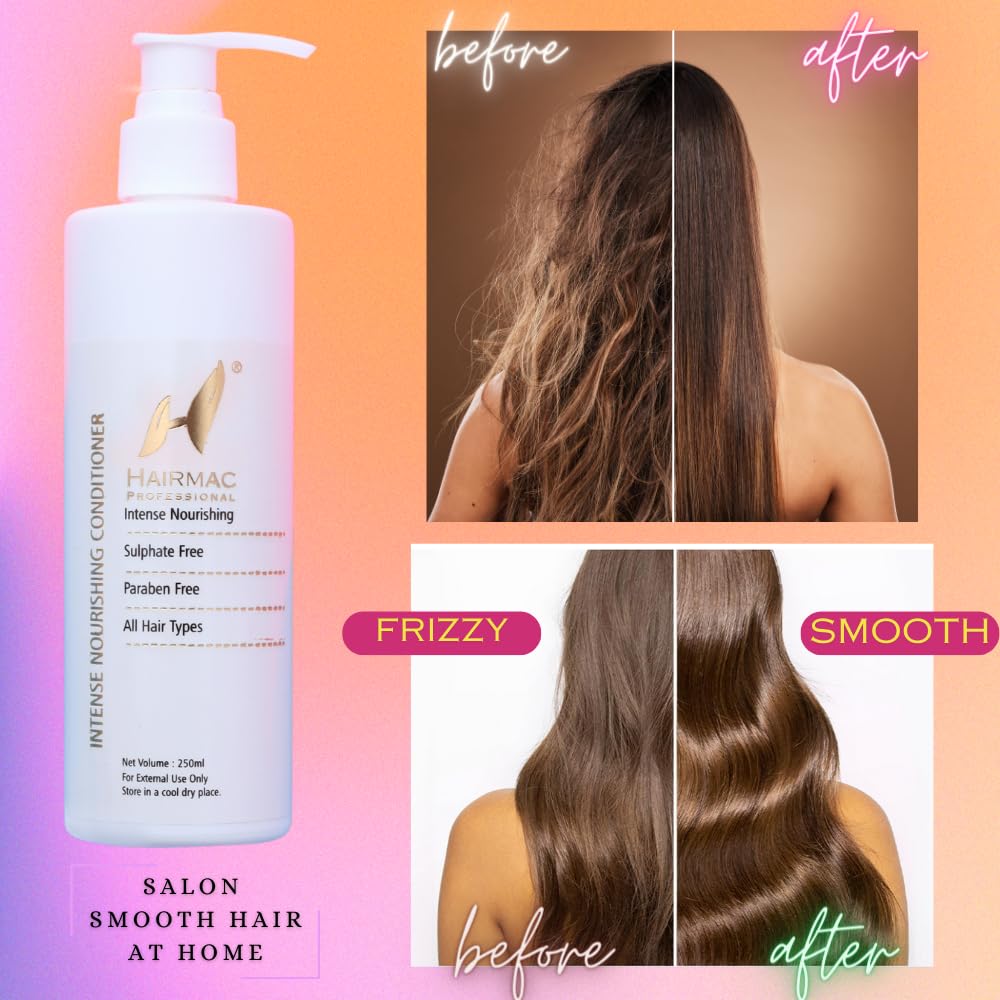 Hairmac Sulfate Free Conditioner 250ml - Hydrating & Nourishing Hair Treatment for Dry, Damaged Hair - Perfect for Daily Use & Color-Treated Hair
