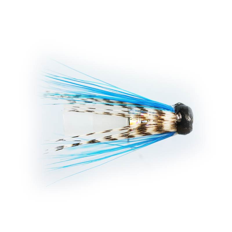 Caledonia Teal Blue & Silver Riffle Hitch Tube Fly - Premium Fly Fishing Lure for Trout & Salmon - Perfect for River & Stream Fishing