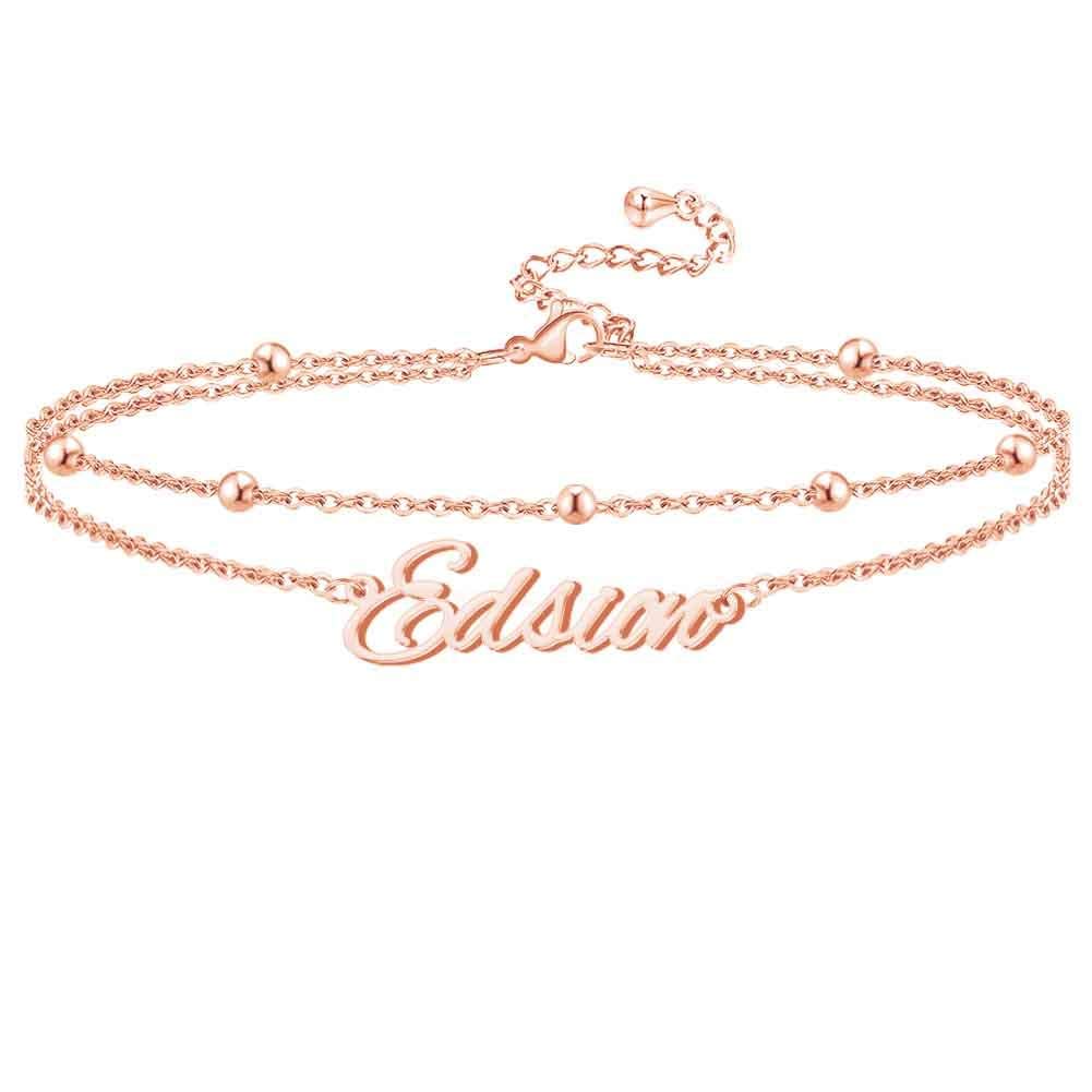 Custom Engraved Name Bar Bracelet - Personalized Jewelry Gift for Bridesmaids, Weddings & Graduations | Elegant Stackable Bangle for Women's Everyday Wear & Special Occasions