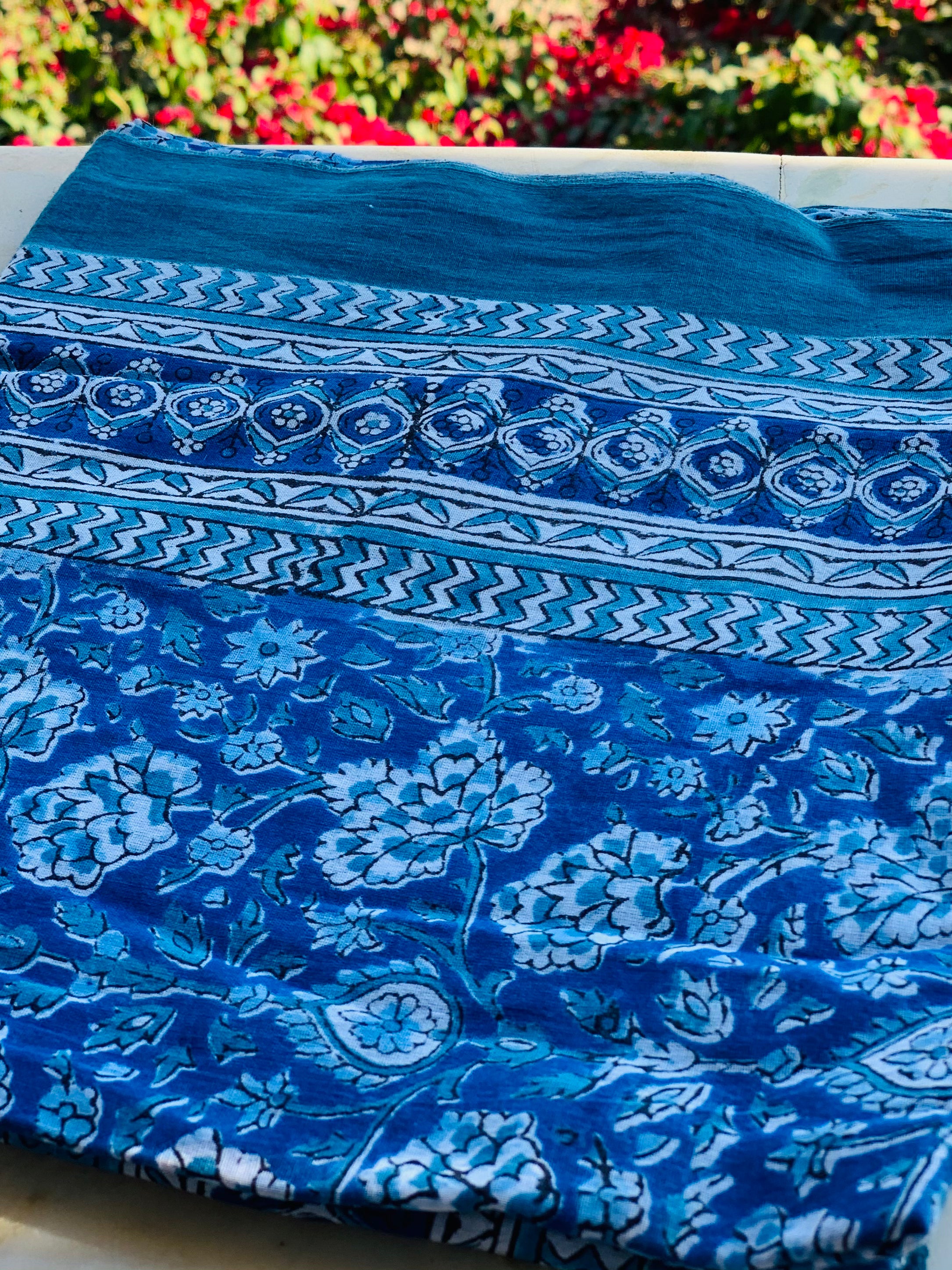 Stylish Block Print Cotton Sarong Pareo Shawl - New Collection for Beach, Pool, and Summer Fashion