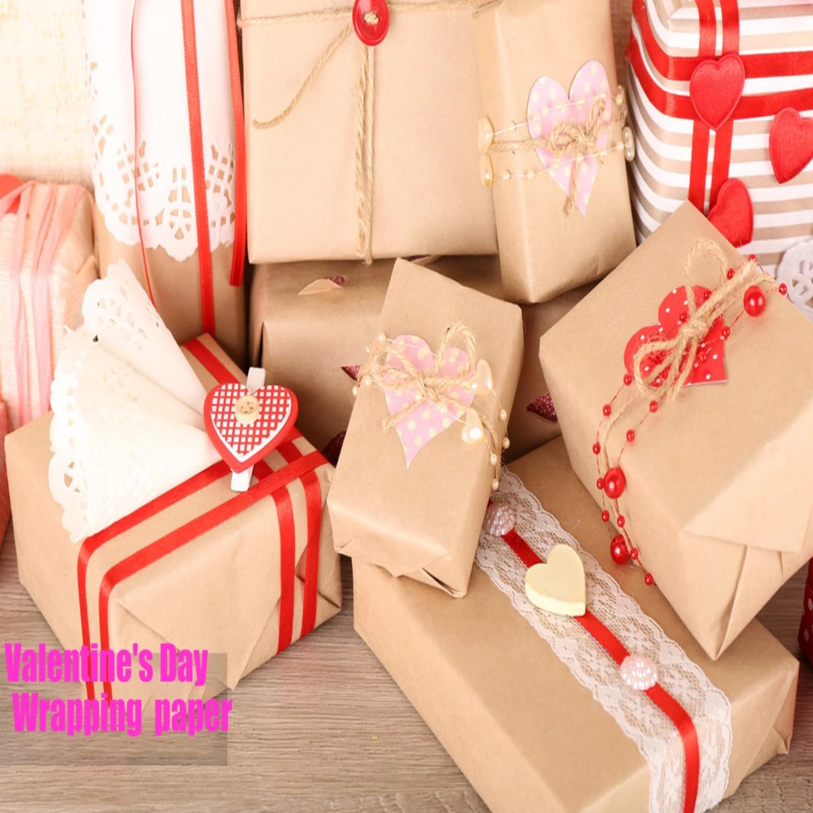 Vanhench Brown Kraft Paper Roll 17.5x1800 Inches (150 Feet) - 65GSM 45LB Heavy Duty Wrapping Paper for Gift Wrapping, Bulletin Board Decor, Arts & Crafts, Flower Bouquet Packaging, Table Covering, Poster Backing, Shipping and Moving Supplies - Perfect for Home, Office & School Projects