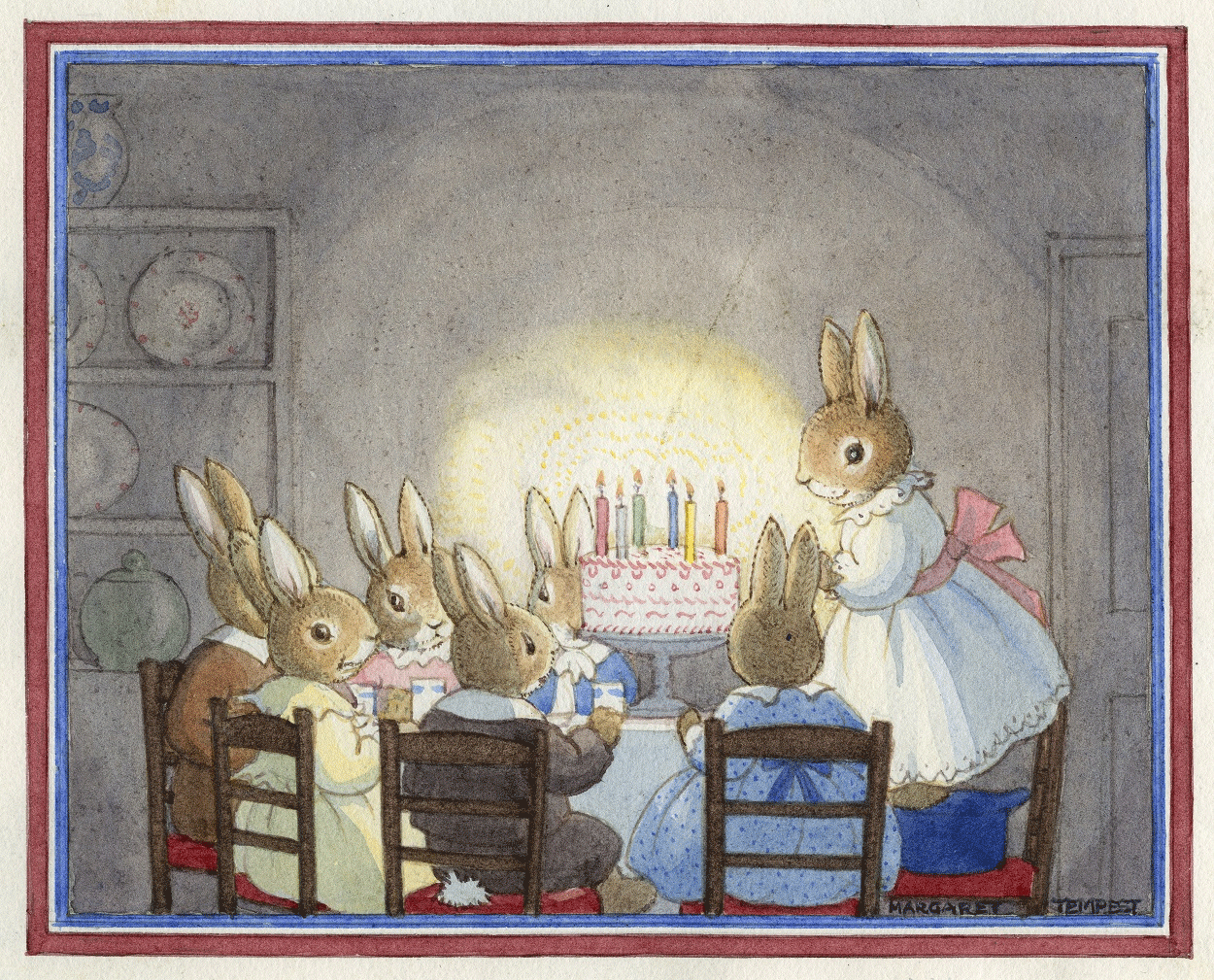 Margaret Tempest Birthday Party Greeting Card - Elegant & Whimsical Design for Birthdays, Celebrations & Special Occasions - Perfect for Friends, Family & Coworkers