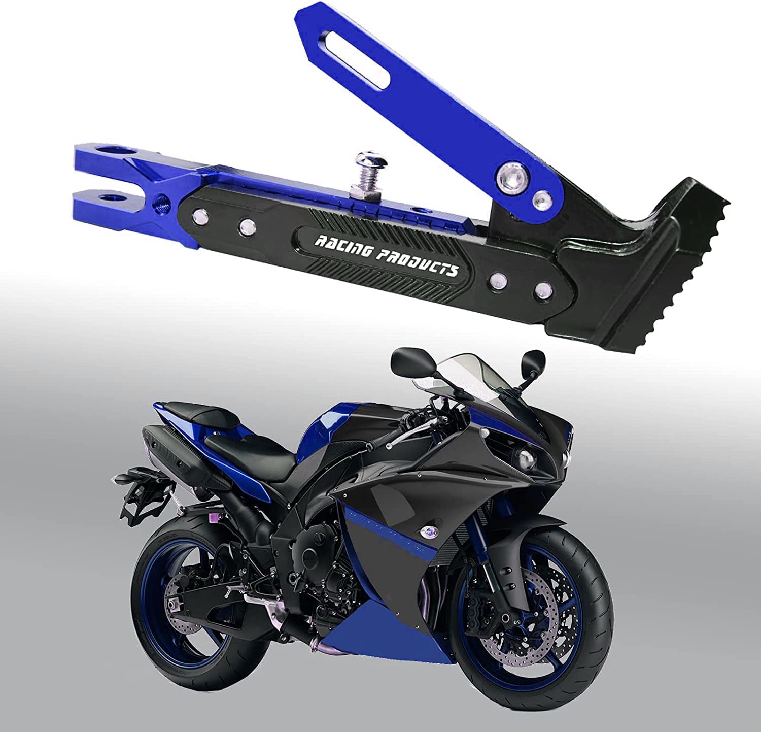 Universal Motorcycle Kickstand - CNC Aluminum Alloy Adjustable Side Stand for Scooters, Motocross & Dirt Bikes - Heavy Duty Support for Parking & Maintenance