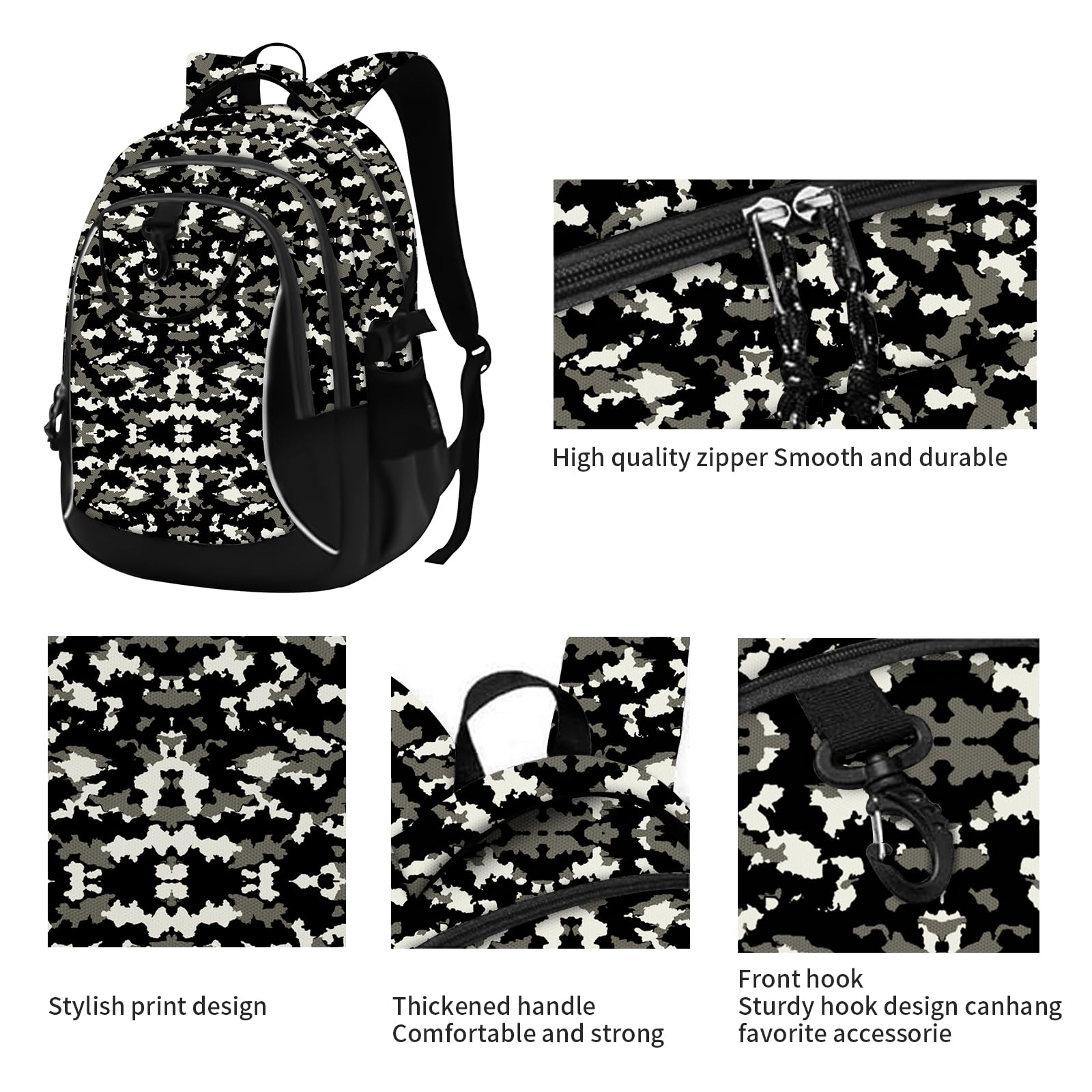 Rickyh Style Lightweight School Backpack for Men & Women - Durable College Travel Bag with Laptop Compartment - Perfect for School, Work, Commuting & Travel Accessories