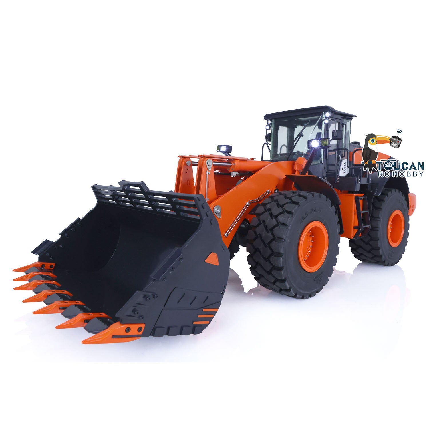 1/14 Scale Hydraulic RC Loader ZW370 JDM 198 - Remote Control Metal Construction Truck with New Sound Module - Realistic Model for Construction Site Play & Collectors
