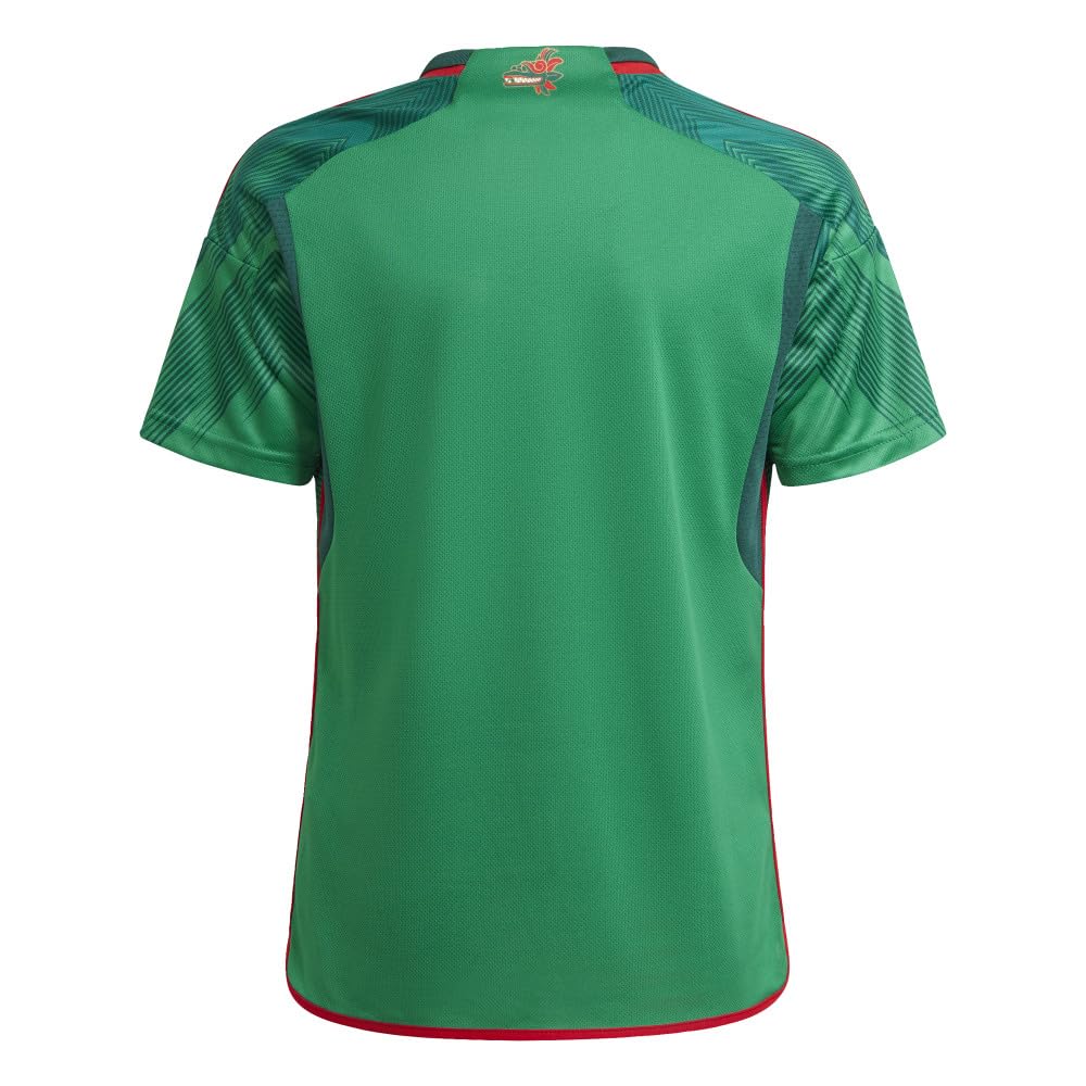 adidas Mexico 22 Home Jersey for Kids - Authentic Soccer Jersey for Boys & Girls - Perfect for Matches, Training, and Fan Support