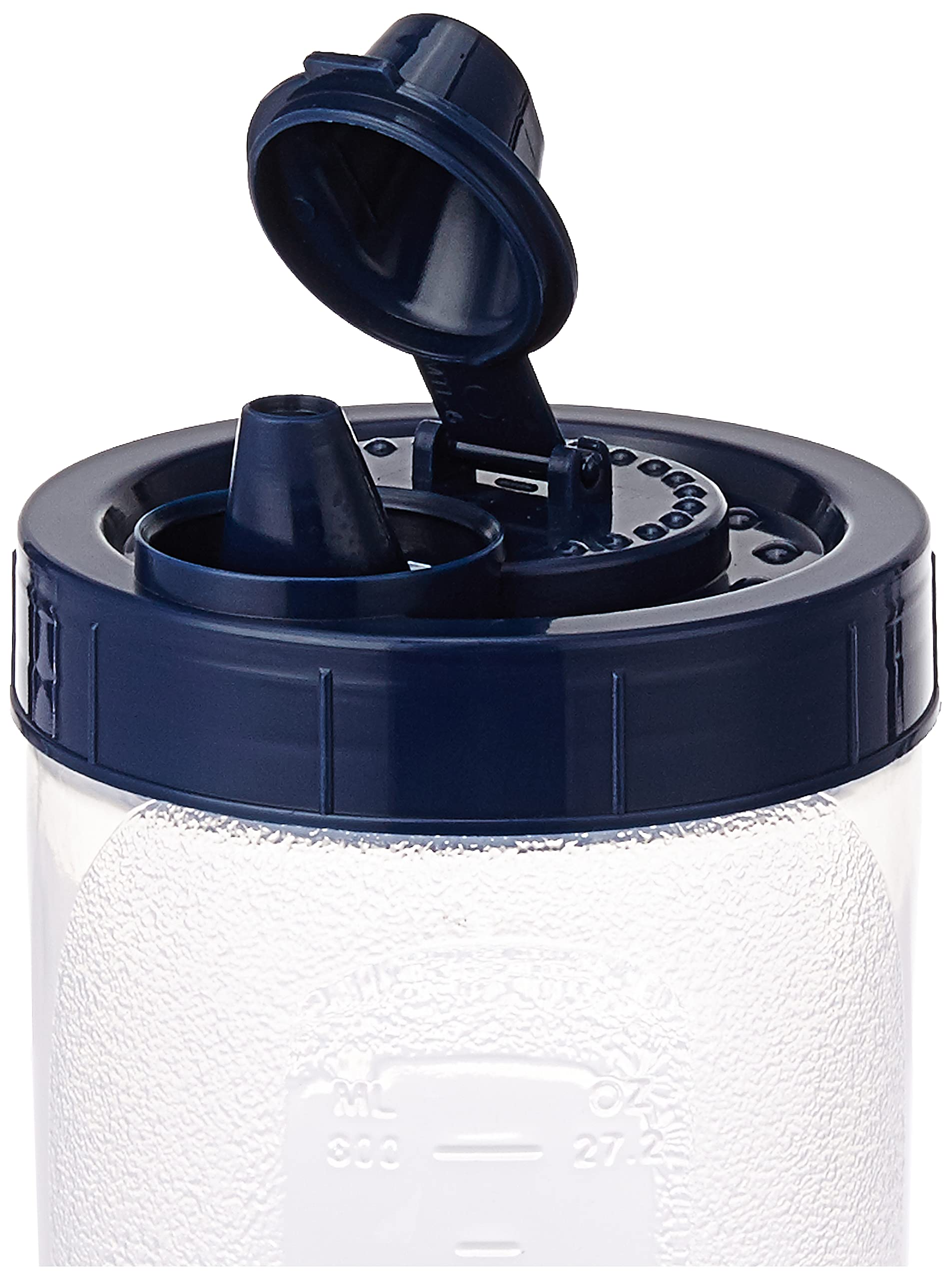 Solimo 1 Liter Dark Blue Plastic Oil Dispenser Bottle - Leak-Proof, Durable & Easy to Use - Perfect for Kitchen, Restaurants & Meal Prep (Set of 1)