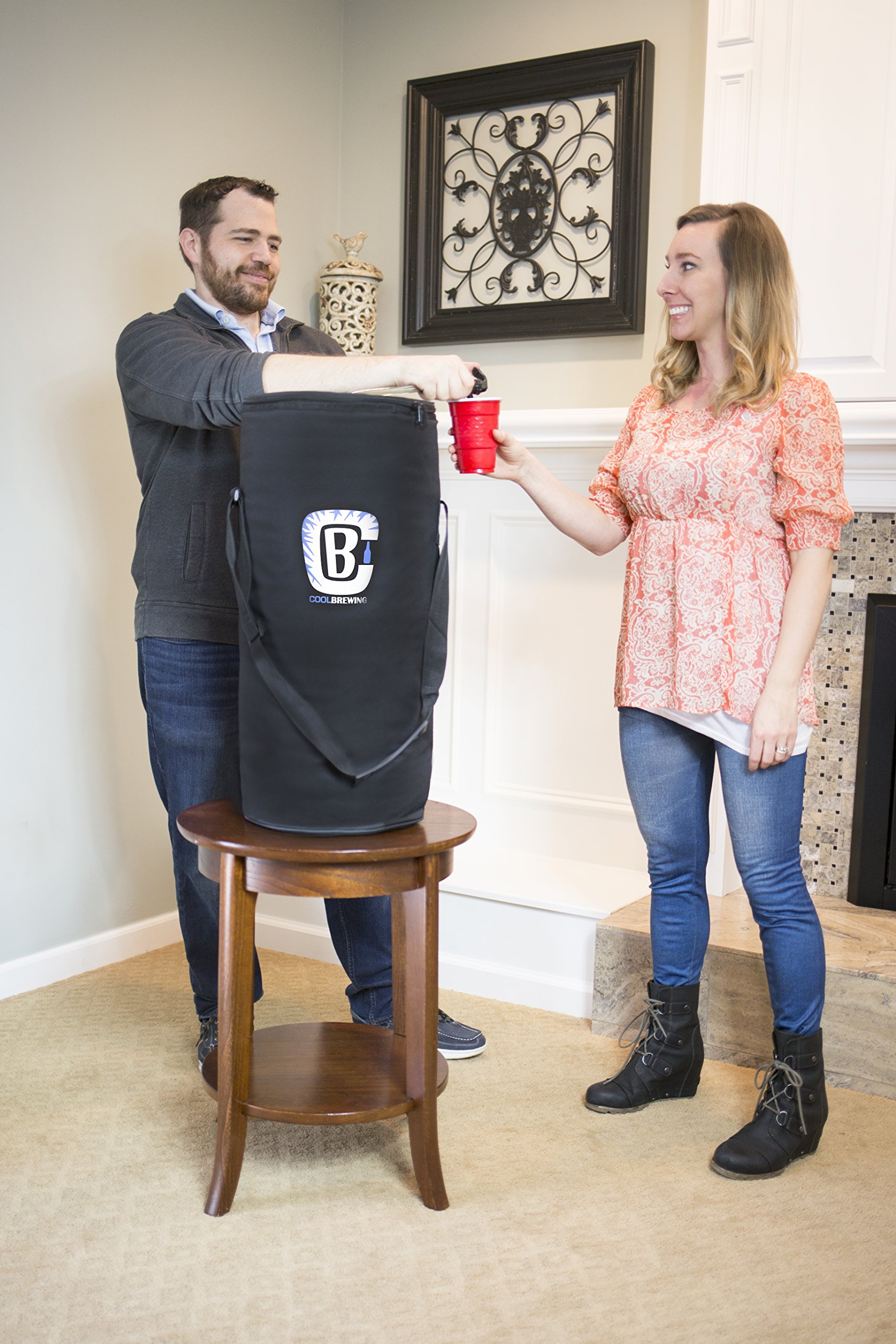 5G Keg Cooler Ice Wrap Bundle - 2 Ice Sheets & 1 Insulated Cooler for Beer Kegs | Perfect for Parties, BBQs, and Outdoor Events
