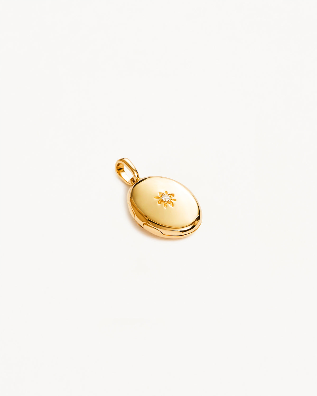 18K Gold Vermeil Round Lotus Locket Pendant Necklace for Women - Elegant Jewelry Gift for Birthday, Anniversary & Special Occasions