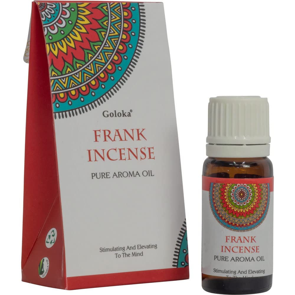 Goloka Pure Aromatherapy Essential Oil - 100% Natural Frankincense Oil for Diffusers, Humidifiers & Massage | Relaxation, Stress Relief & Home Spa Use