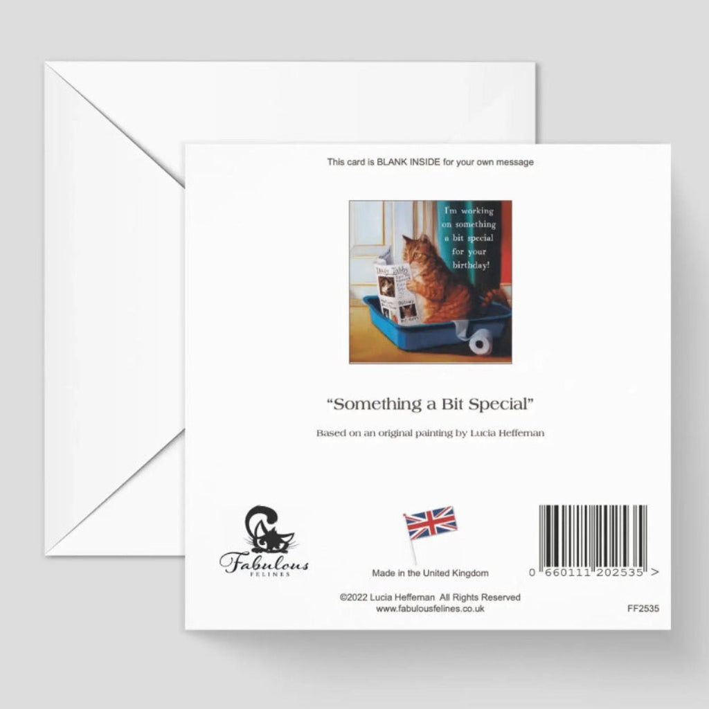 Unique Cat Greeting Card by Lucia Heffernan - Perfect for Birthdays, Thank You Notes & Special Occasions