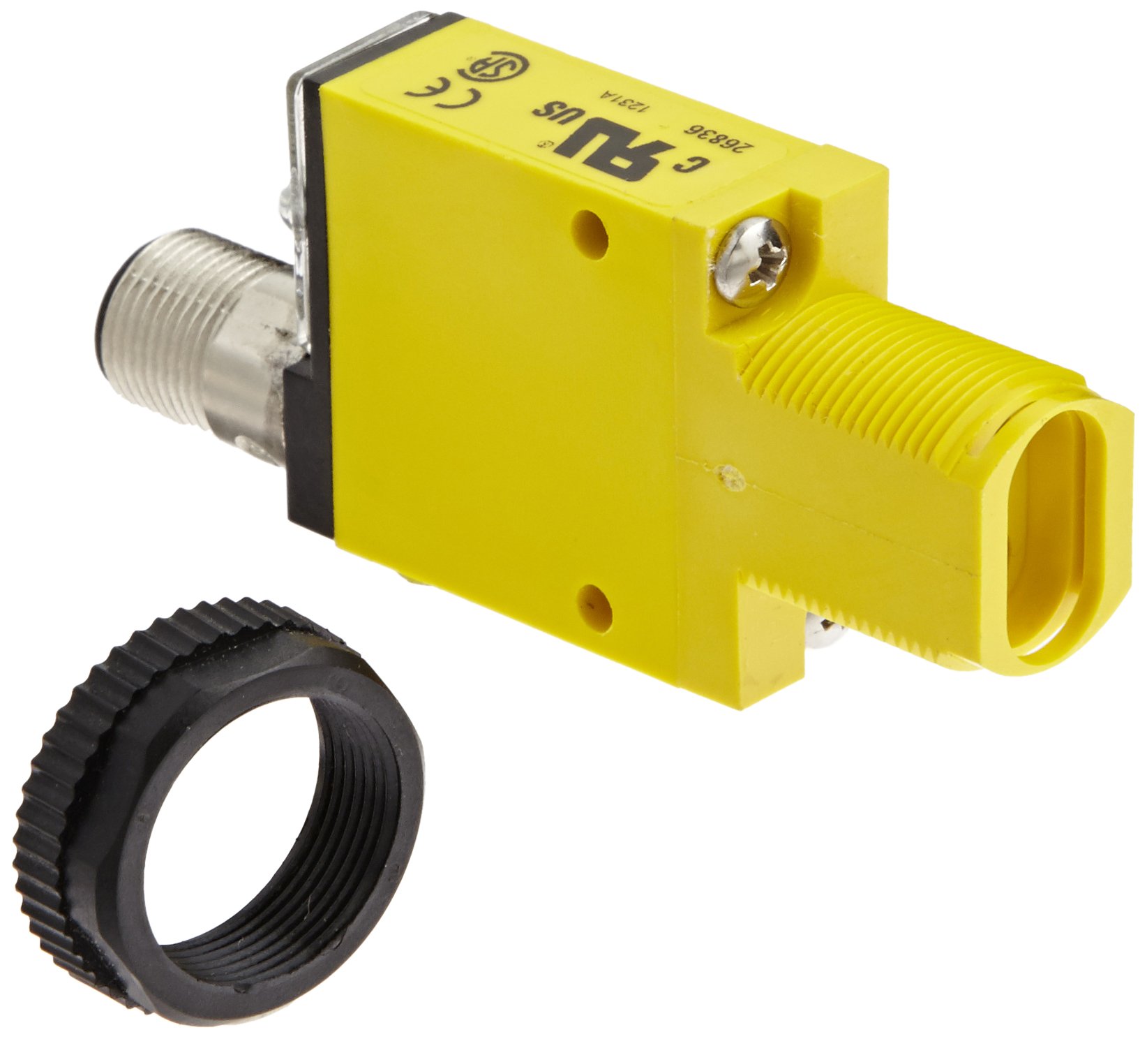 SM312FQD Mini Beam DC Photoelectric Sensor - Glass Fiber Mode, 4-Pin European QD Termination, Adjustable Sensing Range for Industrial Automation & Packaging Equipment