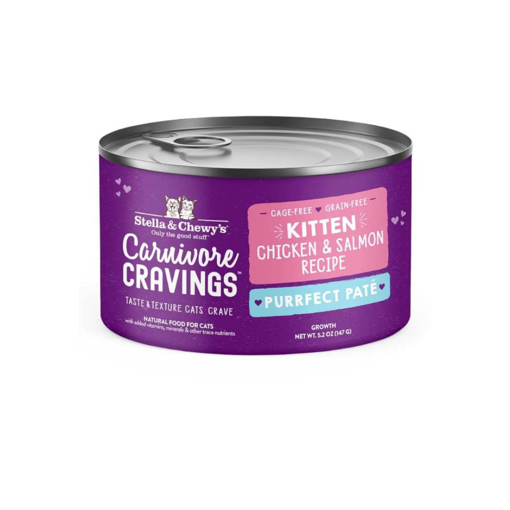 Stella & Chewy's Carnivore Cravings Grain-Free Wet Cat Food - 5.2oz Canned Chicken, Salmon, Liver & Turkey Recipe - High Protein, Nutrient-Rich Meal for Adult Cats - Perfect for Picky Eaters & Indoor Cats