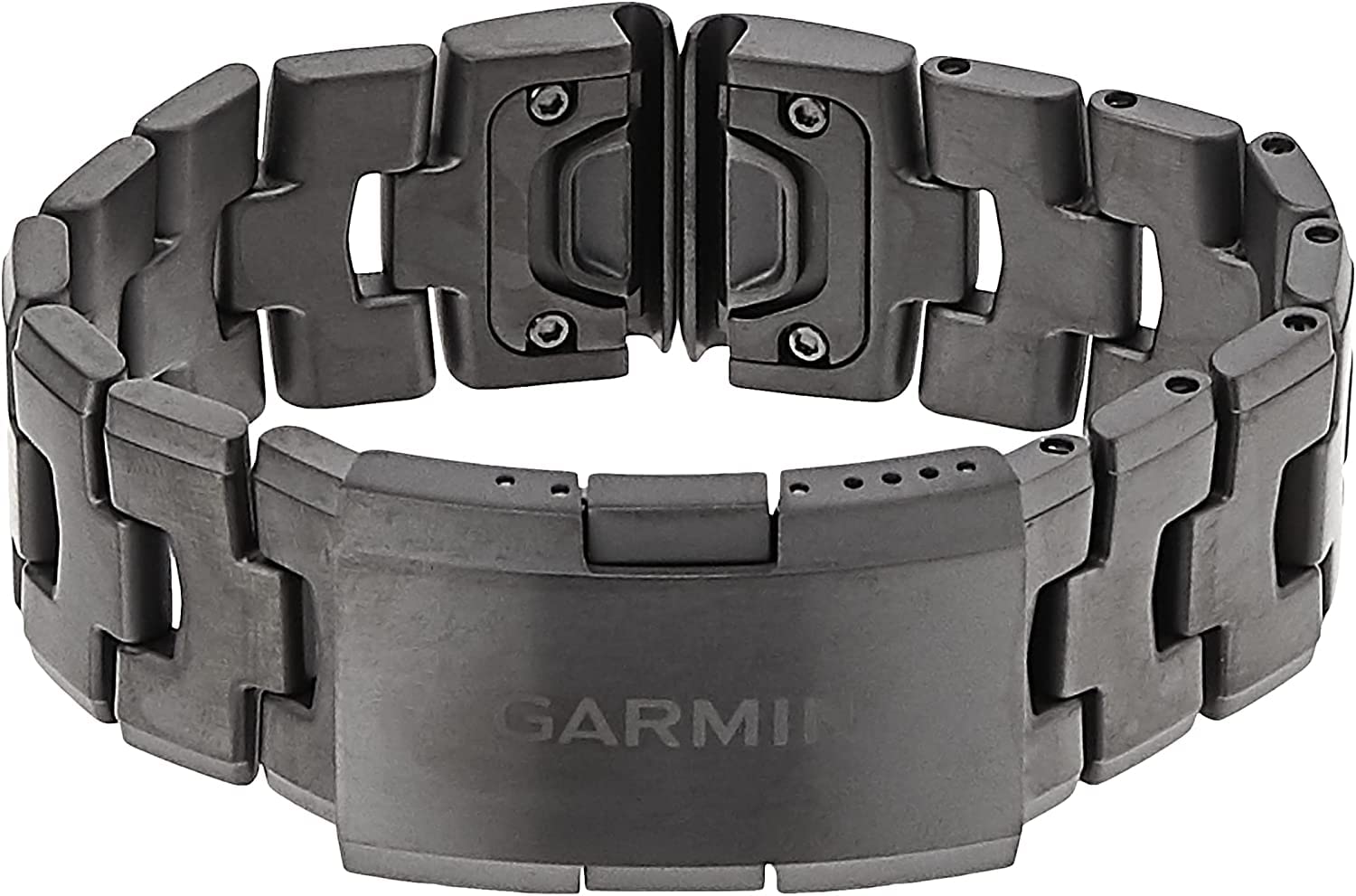 Garmin QuickFit 22mm Vented Titanium Watch Band - Carbon Gray DLC Coating for Fenix/Forerunner - Premium Durable & Comfortable Replacement Strap for Running, Hiking & Outdoor Activities