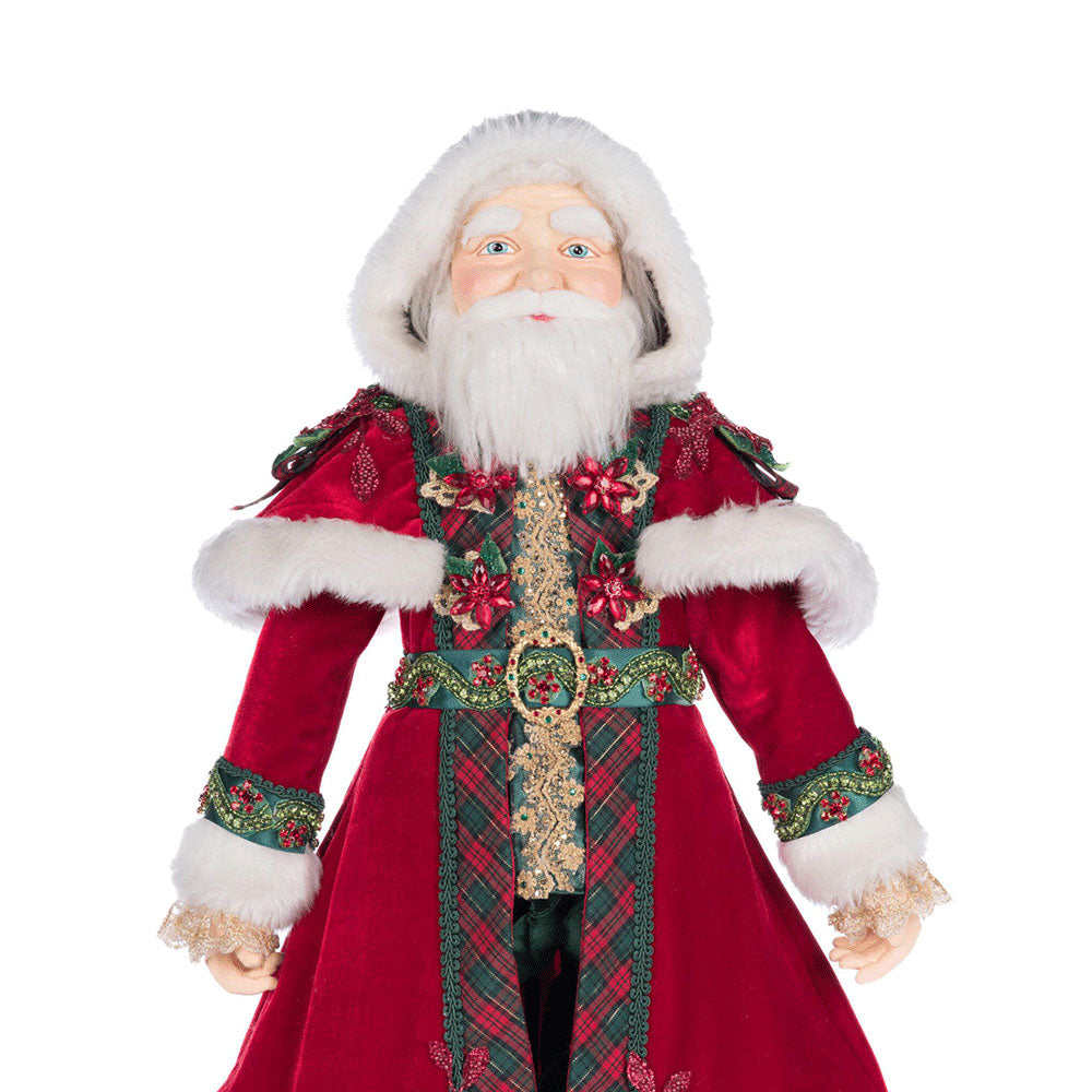 Christopher Magic Santa Doll 24 Inch - Premium Christmas Decoration by Katherine's Collection - Perfect for Holiday Home Decor, Gift Giving & Festive Displays