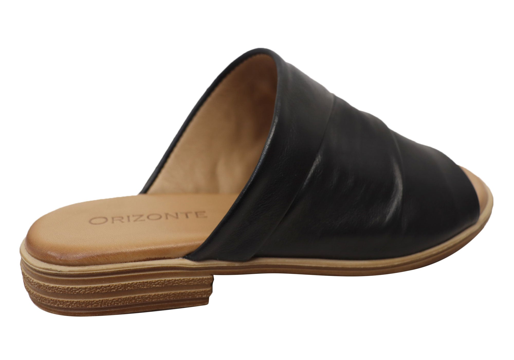 Orizonte Canberra Women's European Leather Comfortable Slides Sandals - Casual Summer Shoes for Beach, Pool, and Home Wear
