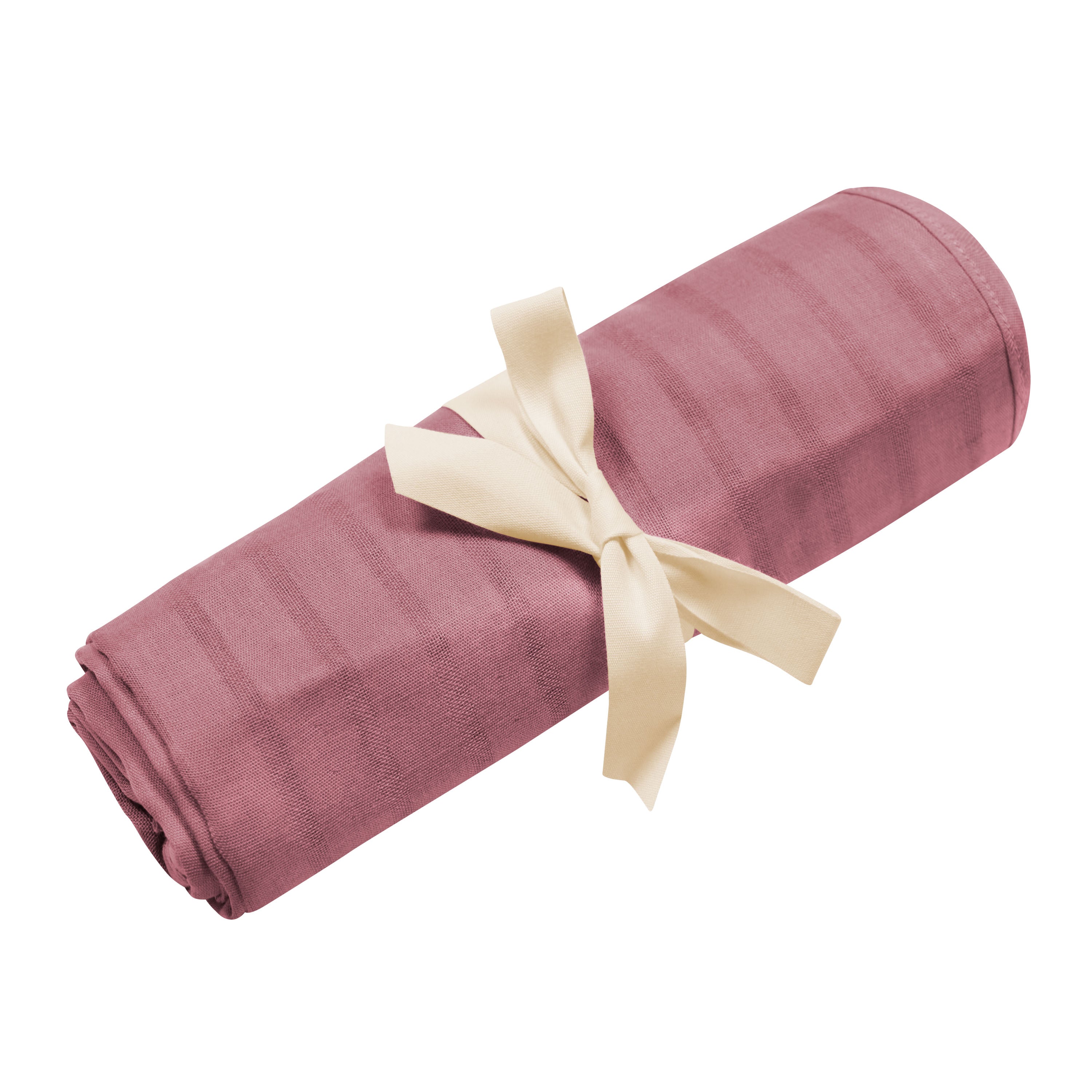 Soft Bamboo Muslin Swaddle Blanket - Dusty Rose Baby Wrap for Newborns | Breathable & Gentle for Nursery, Swaddling, Stroller & Photo Shoots