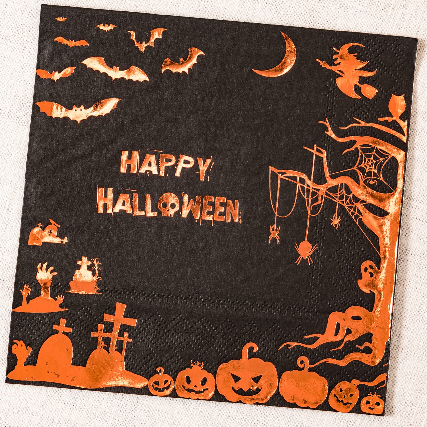 Happy Halloween Party Supplies - 24-Piece Tableware Set (9