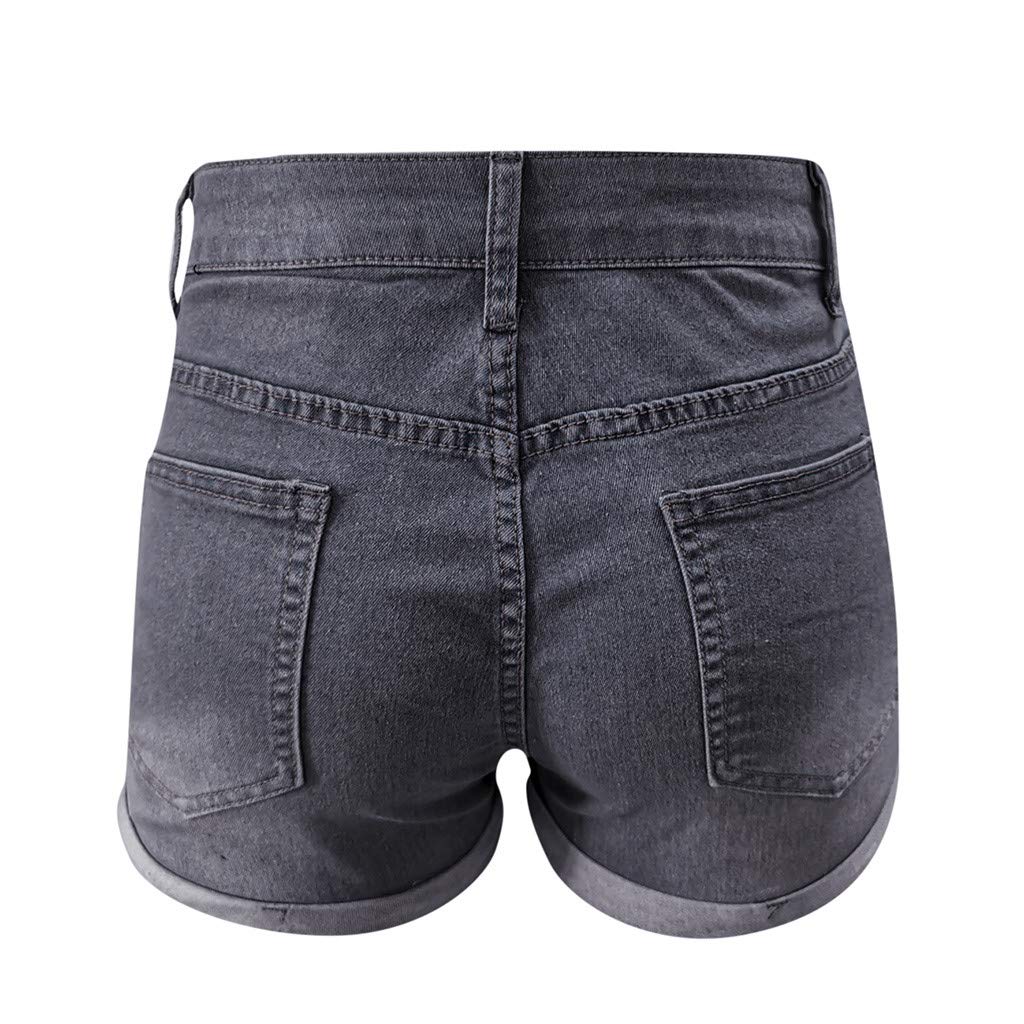 High Waisted Ripped Denim Shorts for Women - Casual Summer Style
